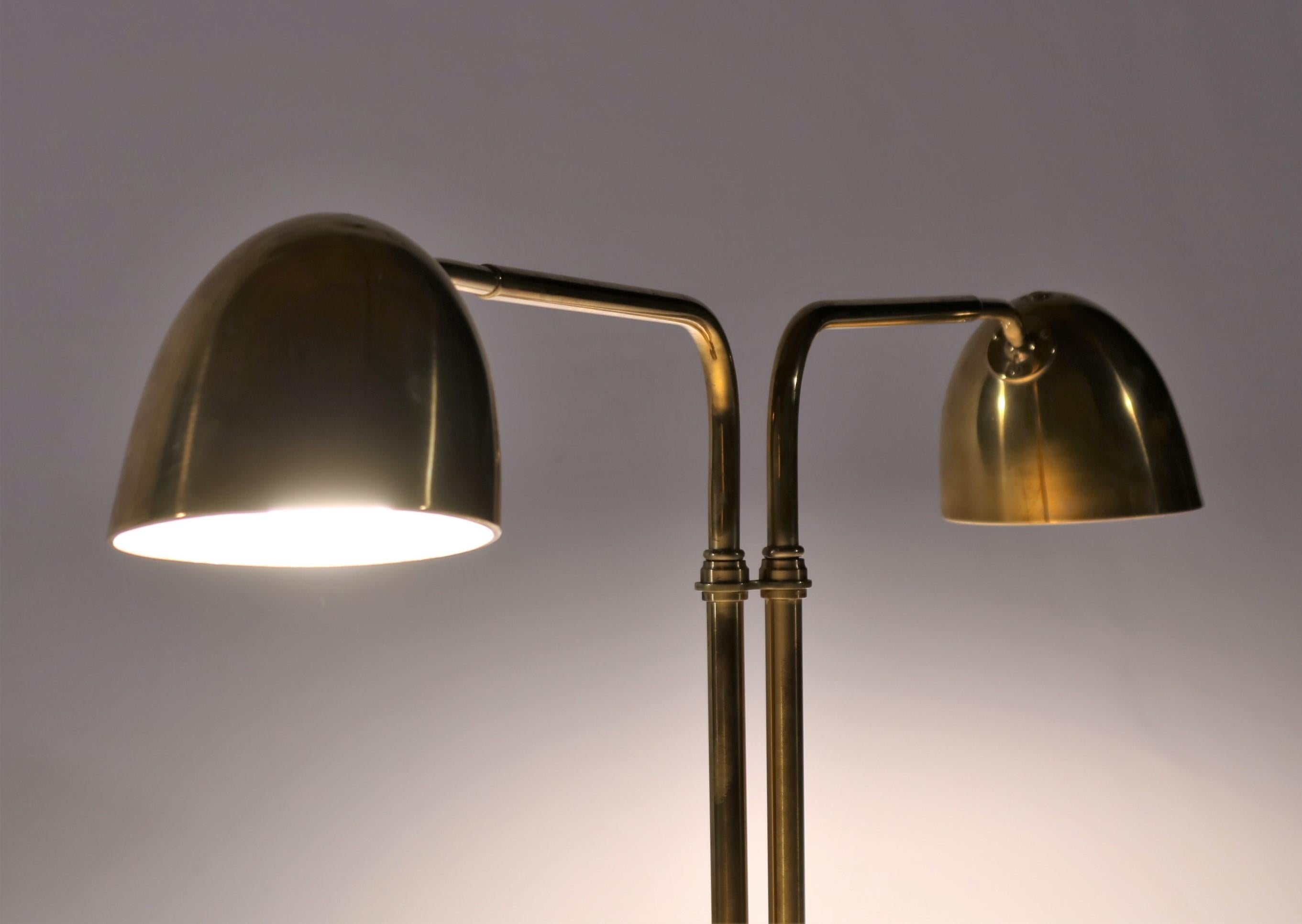 Scandinavian Modern Huge Desk Lamp in Brass by Vilhelm Lauritzen in the 1940s 3