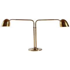 Scandinavian Modern Huge Desk Lamp in Brass by Vilhelm Lauritzen in the 1940s