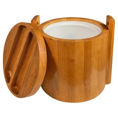 Skandinavischer moderner Eiskübel aus Teakholz von ROYAL TEAK Designs, Thailand, ca. 1970er Jahre
