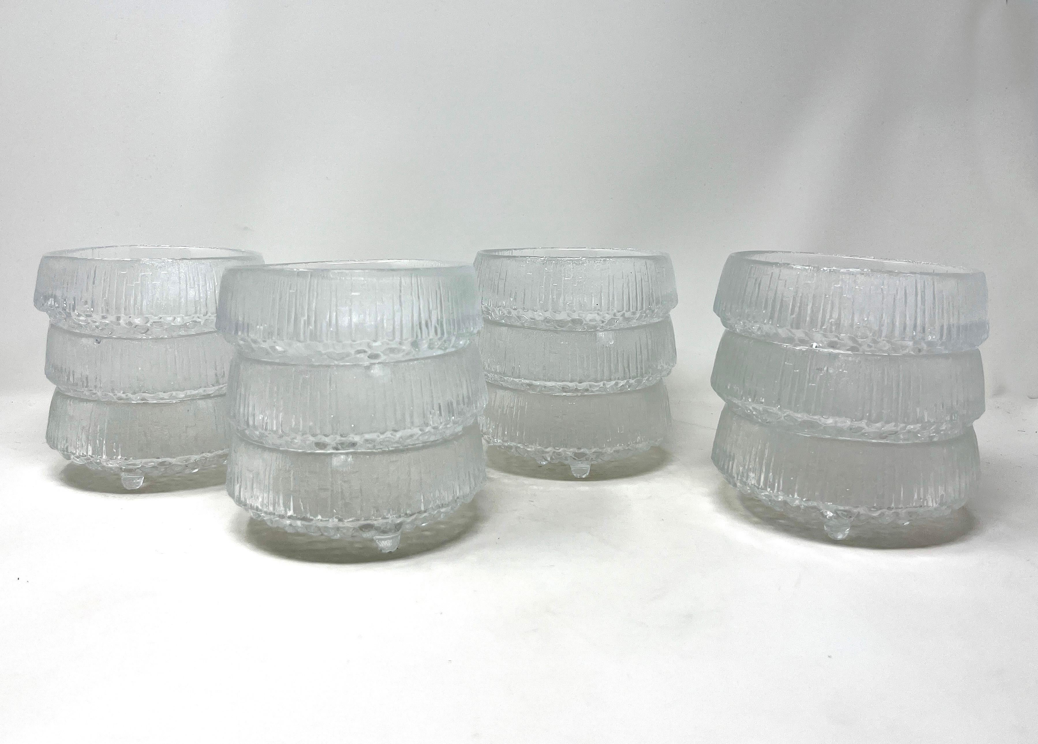 Juego de 12 fruteros escandinavos modernos IIttala de Tapio Wirkkala Escandinavo moderno en venta