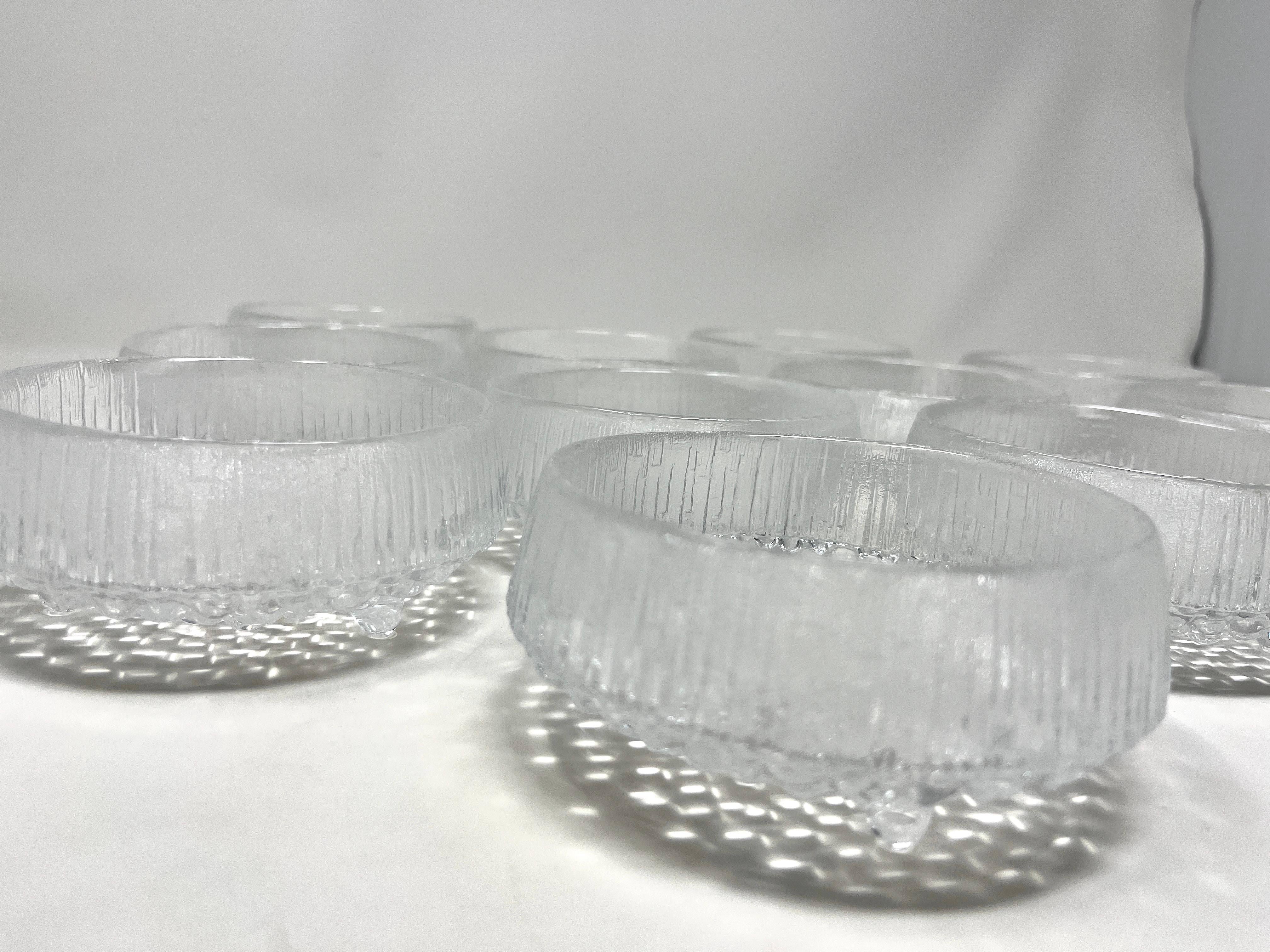Juego de 12 fruteros escandinavos modernos IIttala de Tapio Wirkkala siglo XX en venta