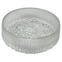 Scandinavian Modern Iittala Large Glass Fruit Bowl by Tapio Wirkkala