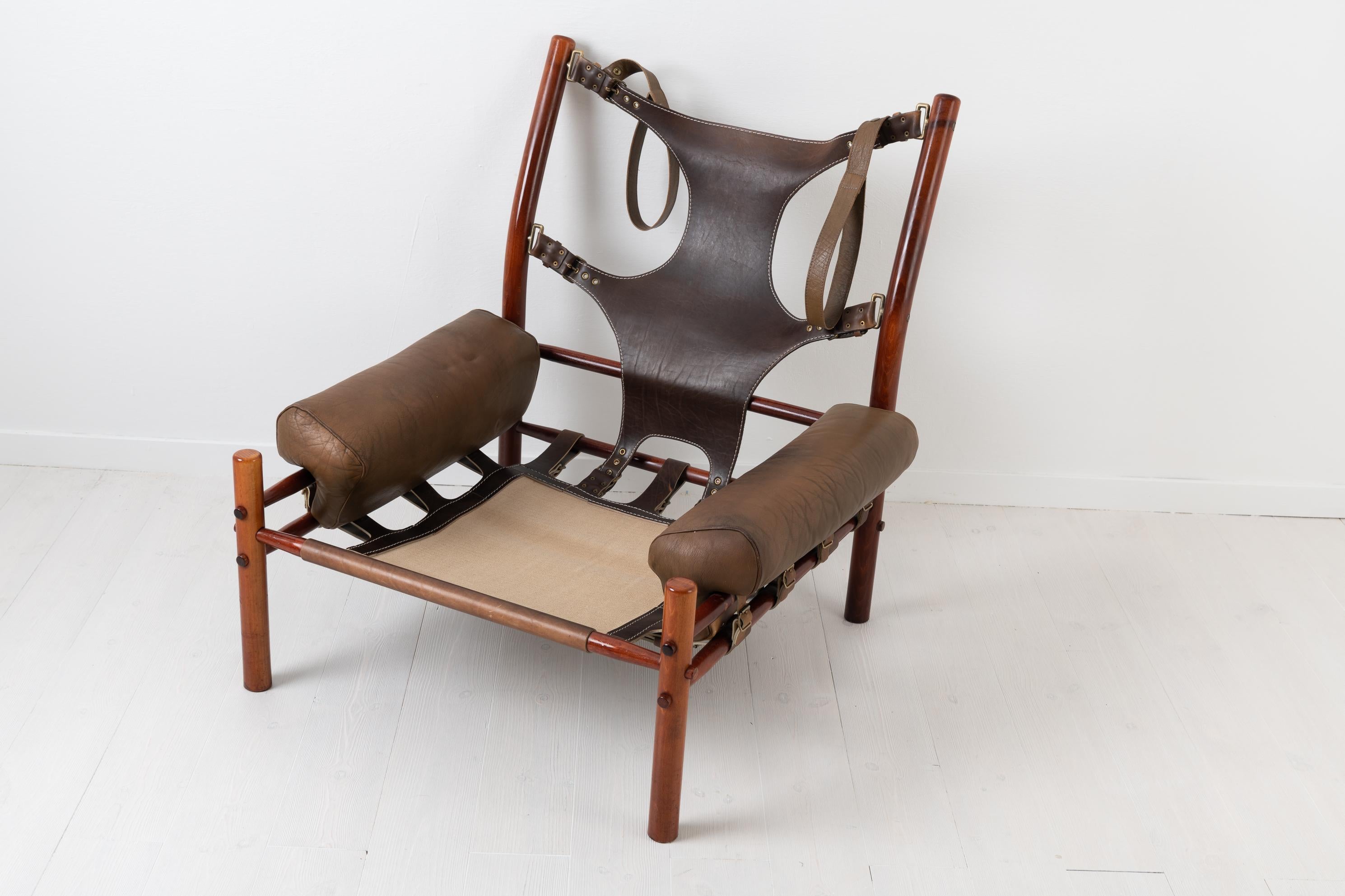 Scandinavian Modern Inca Lounge Chair by Arne Norell 3