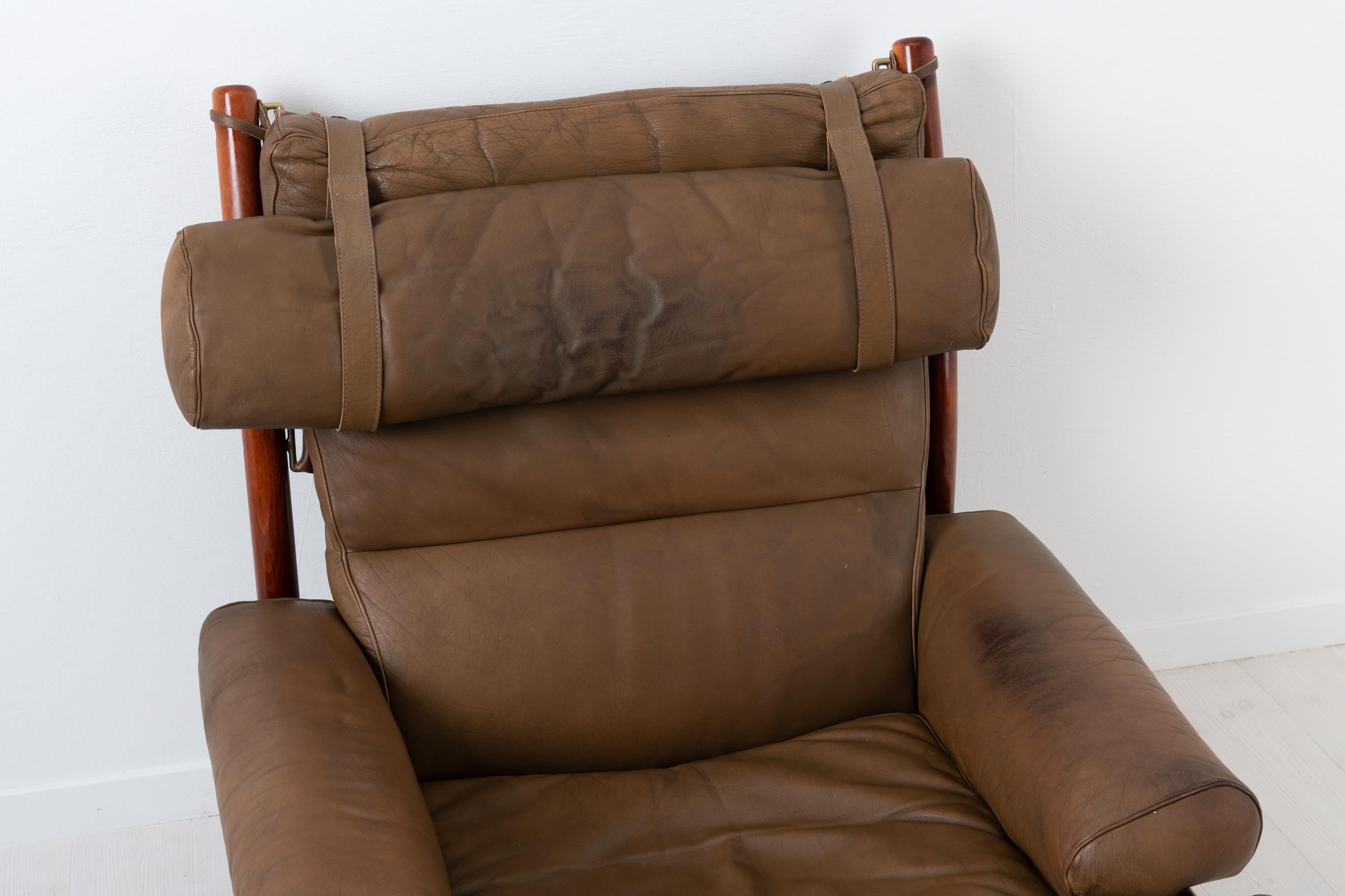 Scandinavian Modern Inca Lounge Chair by Arne Norell 4
