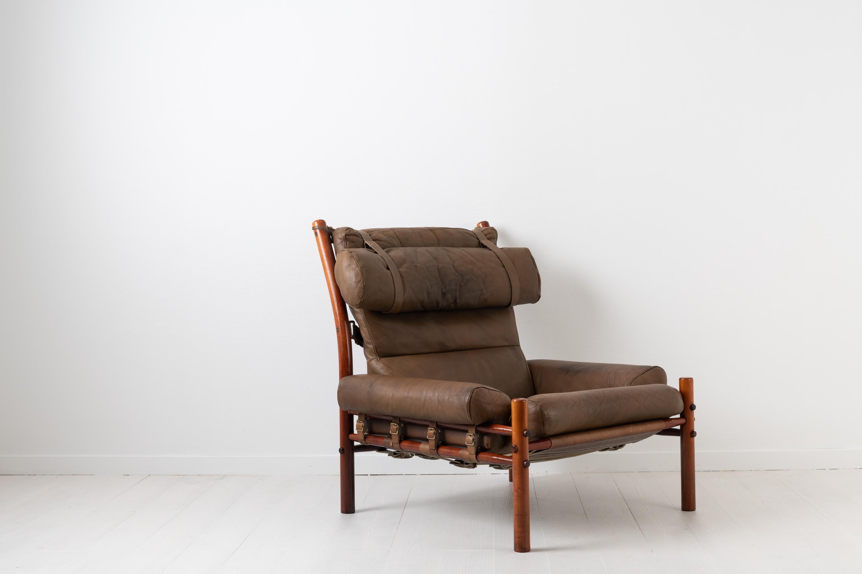 20th Century Scandinavian Modern Inca Lounge Chair by Arne Norell