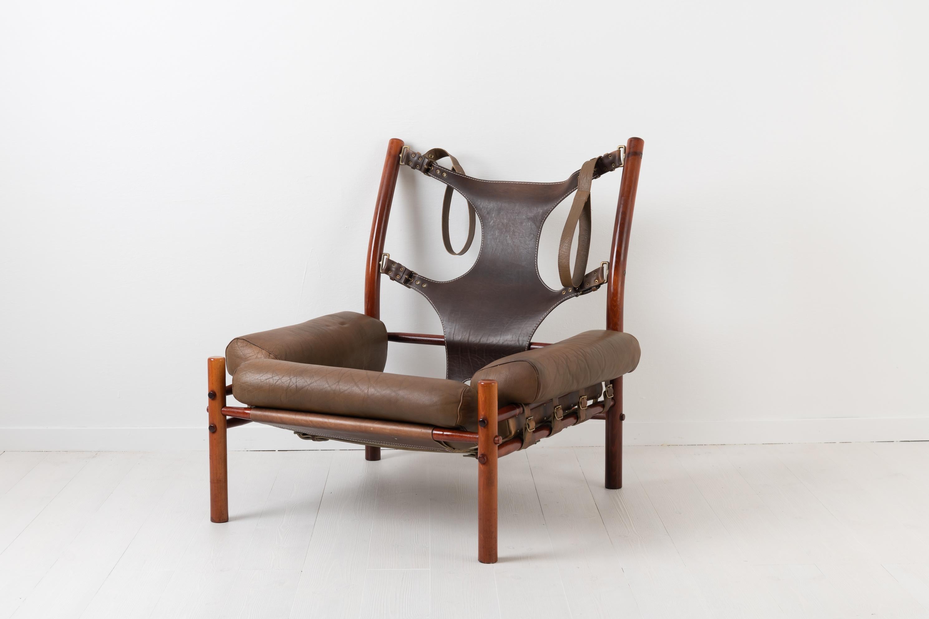 Scandinavian Modern Inca Lounge Chair by Arne Norell 1