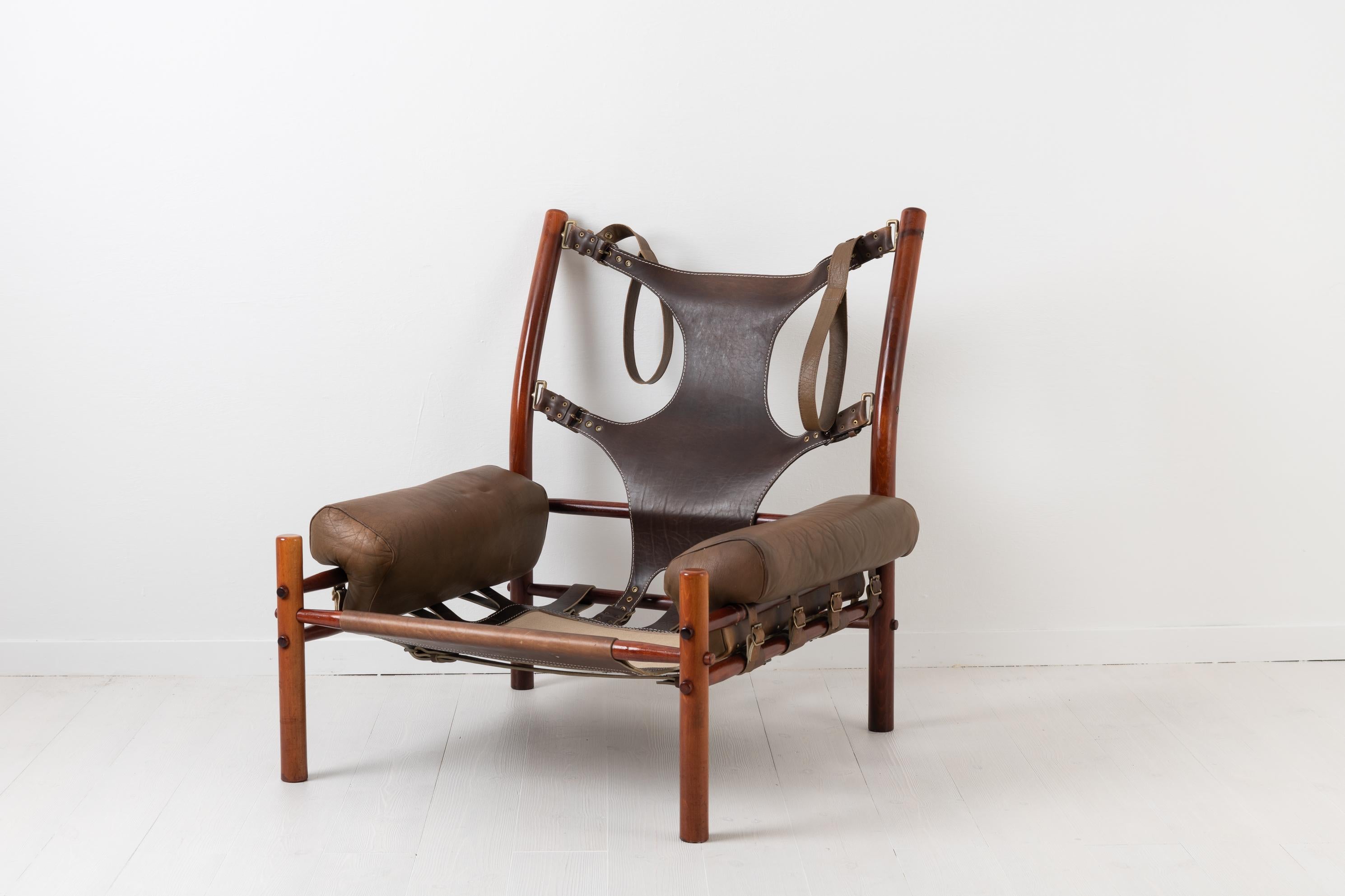Scandinavian Modern Inca Lounge Chair by Arne Norell 2