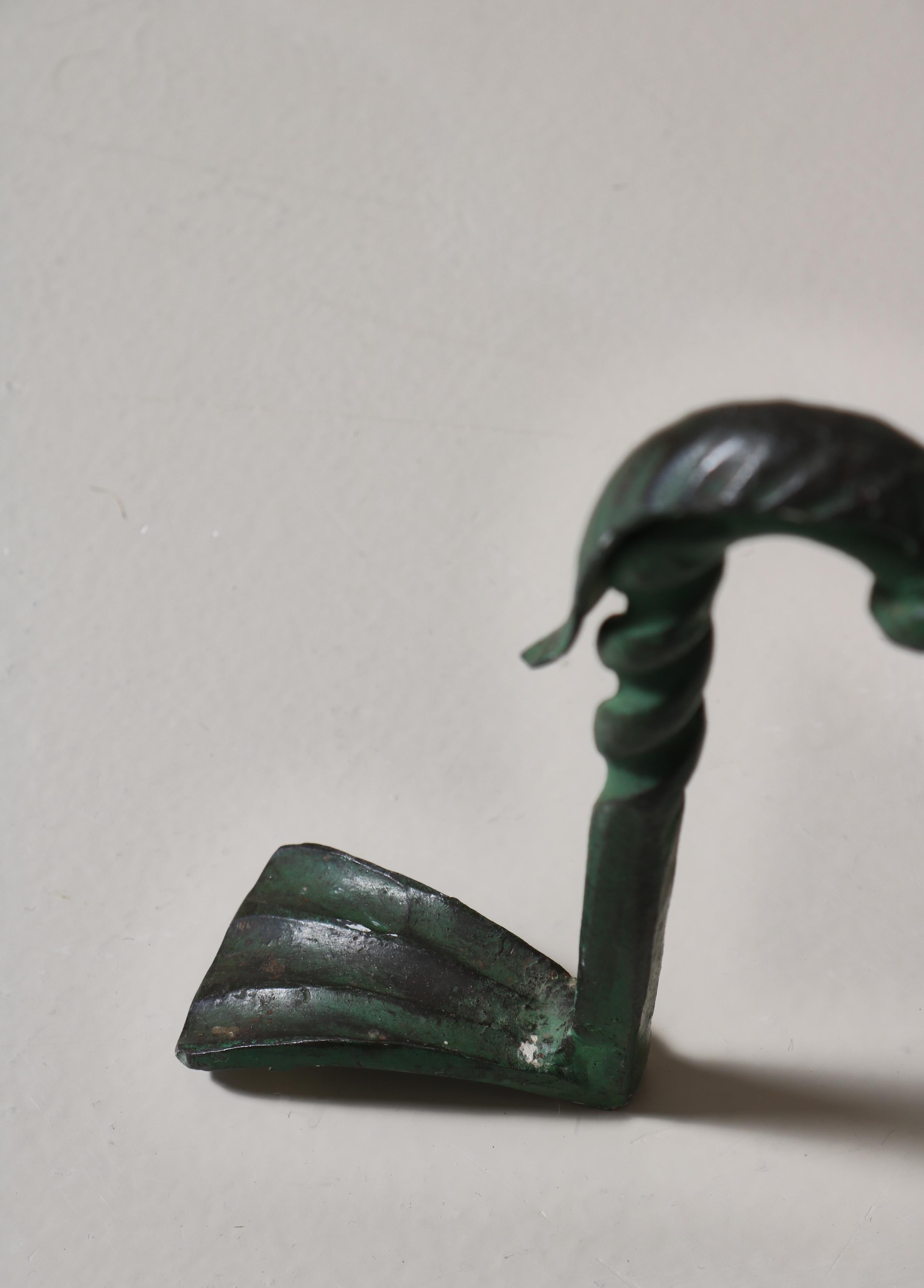 Lampadaire scandinave vert Taidetakomo Hakkarainen, Finlande, années 1930 en vente 5