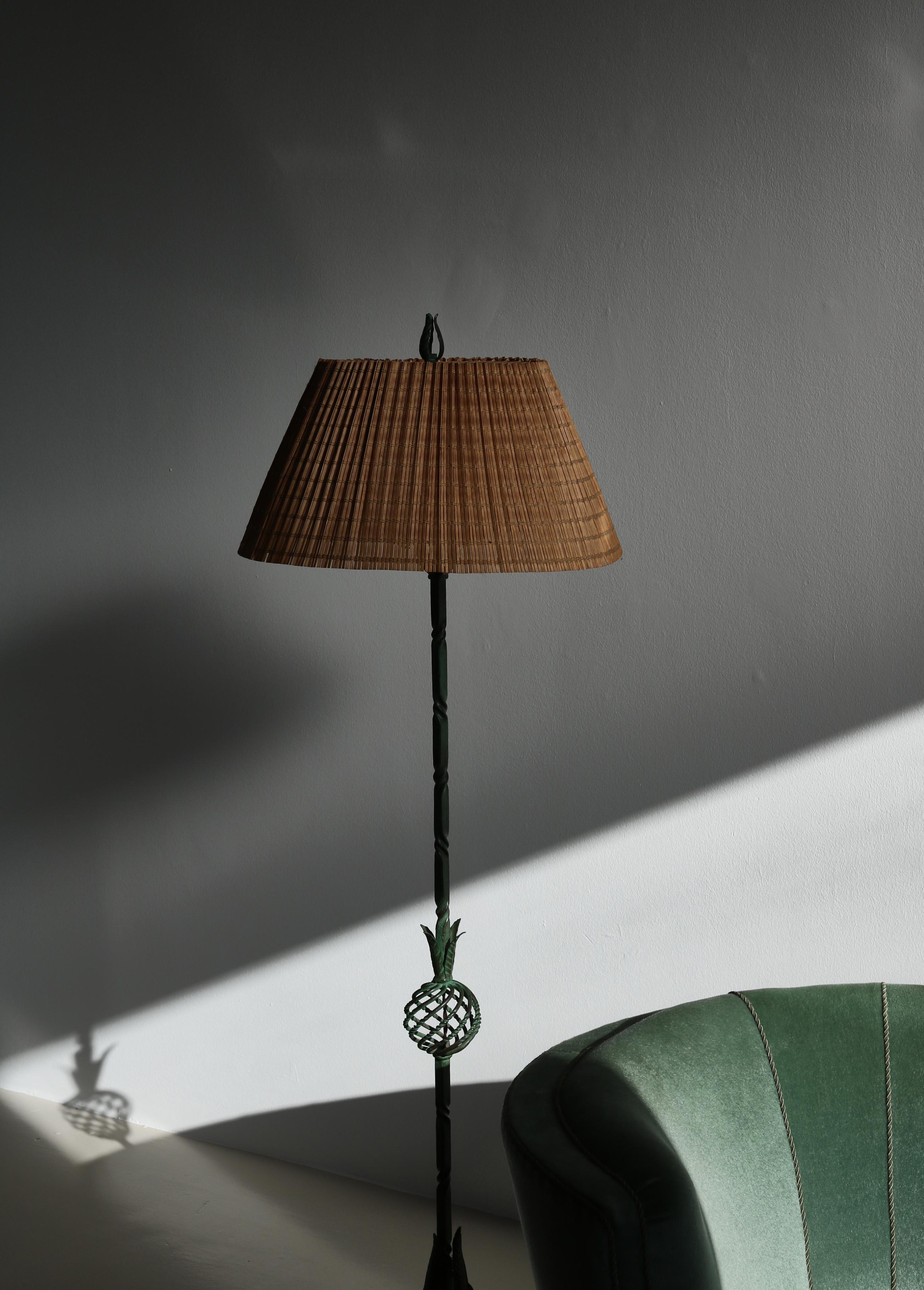 Lampadaire scandinave vert Taidetakomo Hakkarainen, Finlande, années 1930 en vente 7