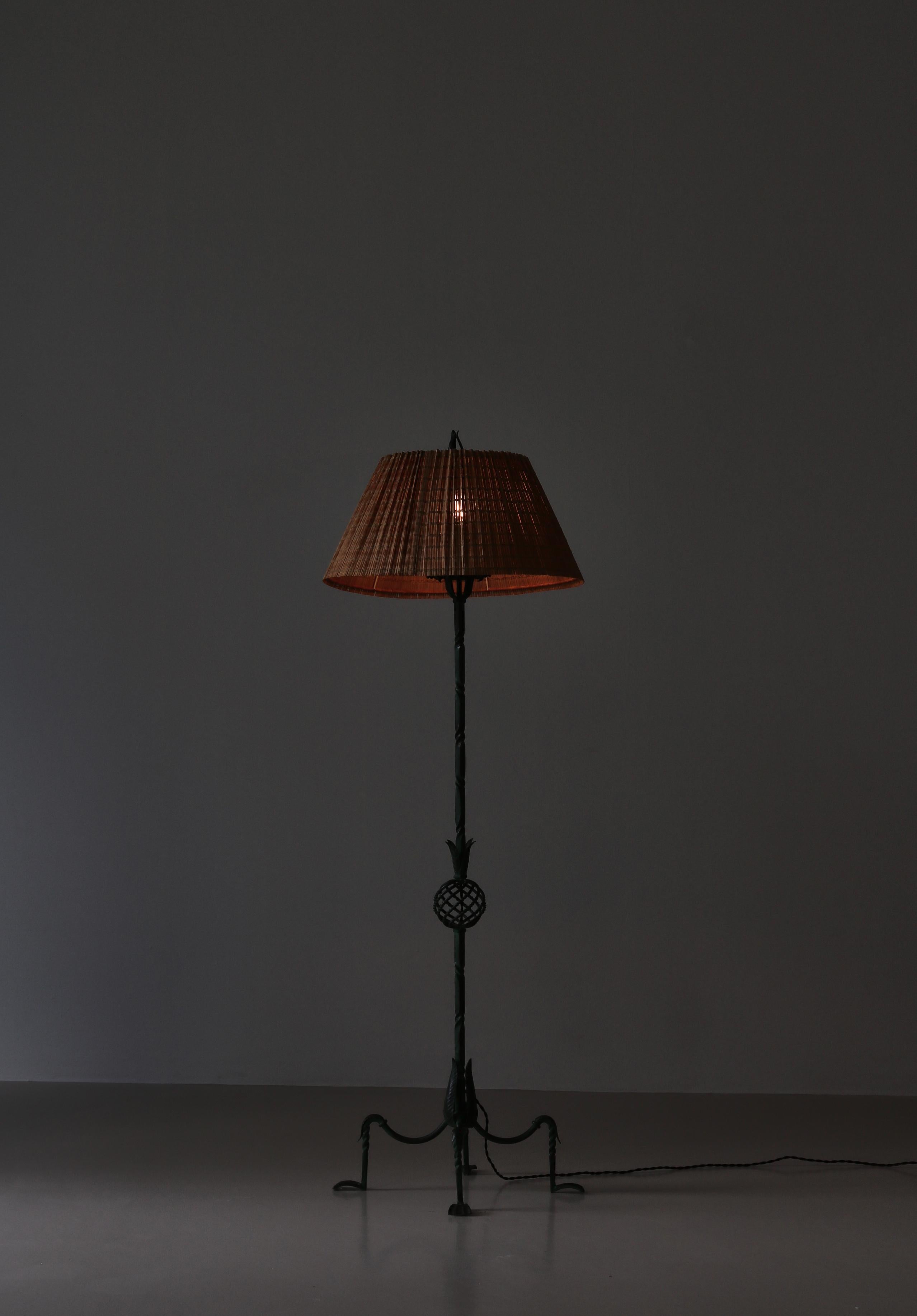 Lampadaire scandinave vert Taidetakomo Hakkarainen, Finlande, années 1930 Bon état - En vente à Odense, DK