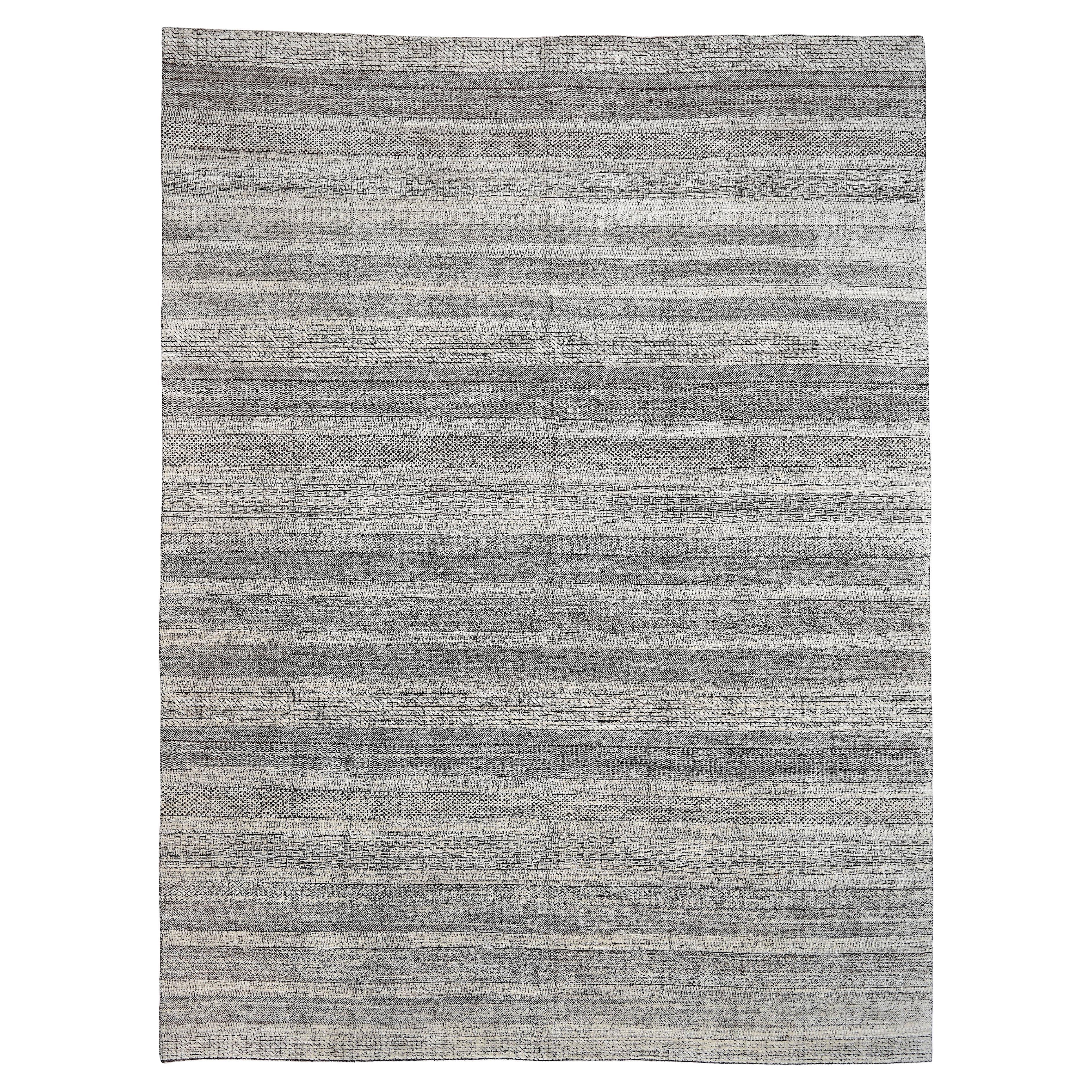 The Modern Scandinavian Marrone Avorio  Tappeto in lana 12'4''x16'5''