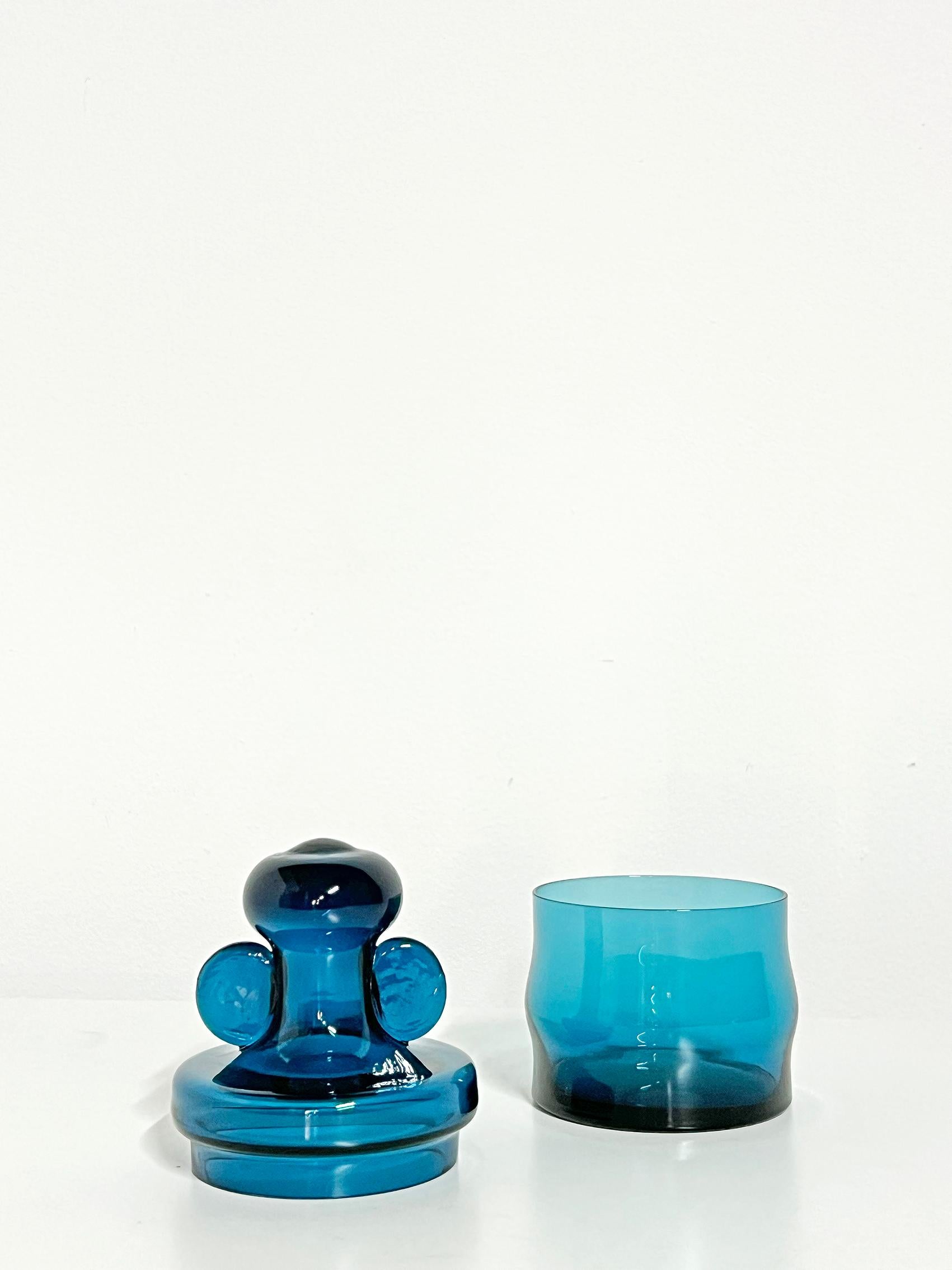 Mid-20th Century Scandinavian Modern Jar in Glass By Bertil Vallien For Boda/Åfors 1960s