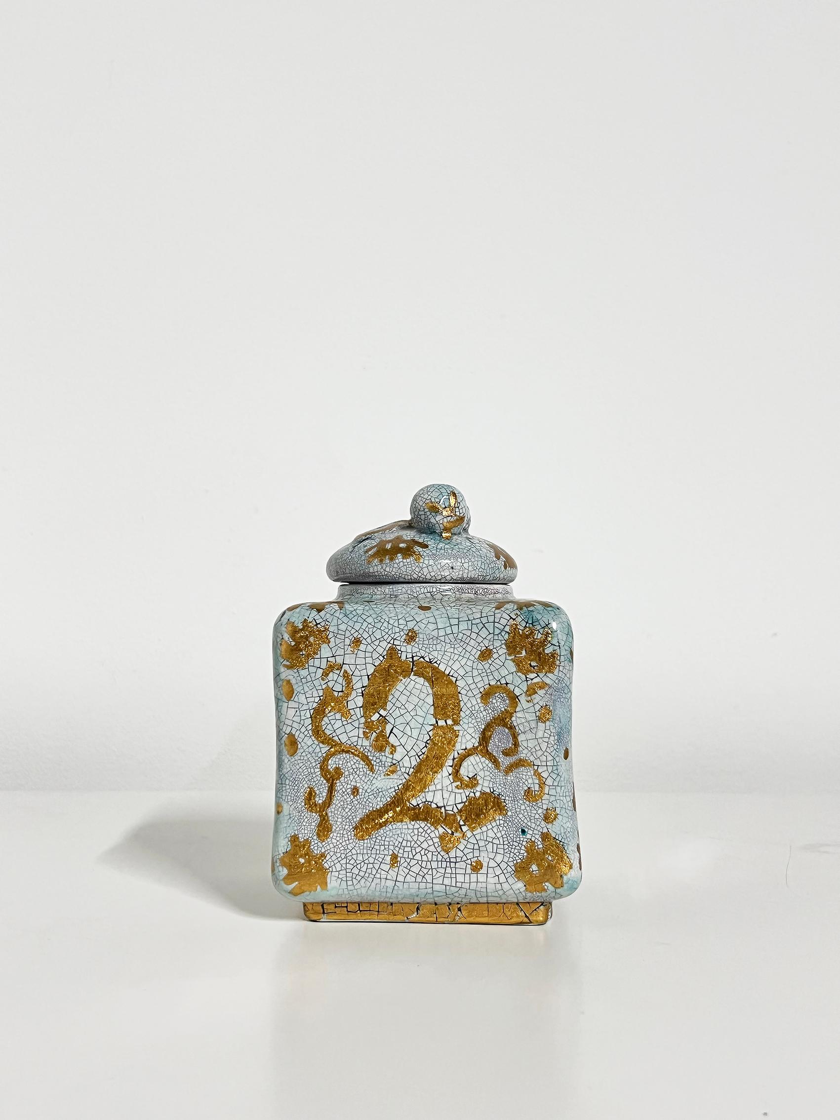Svedese Vaso in ceramica smaltata The Modern Scandinavian, Wilhelm Kåge, Gustavsberg -1925 in vendita