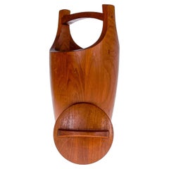 Scandinavian Modern Jens Harald Quistgaard Early Teakwood Congo Icebucket c 1965