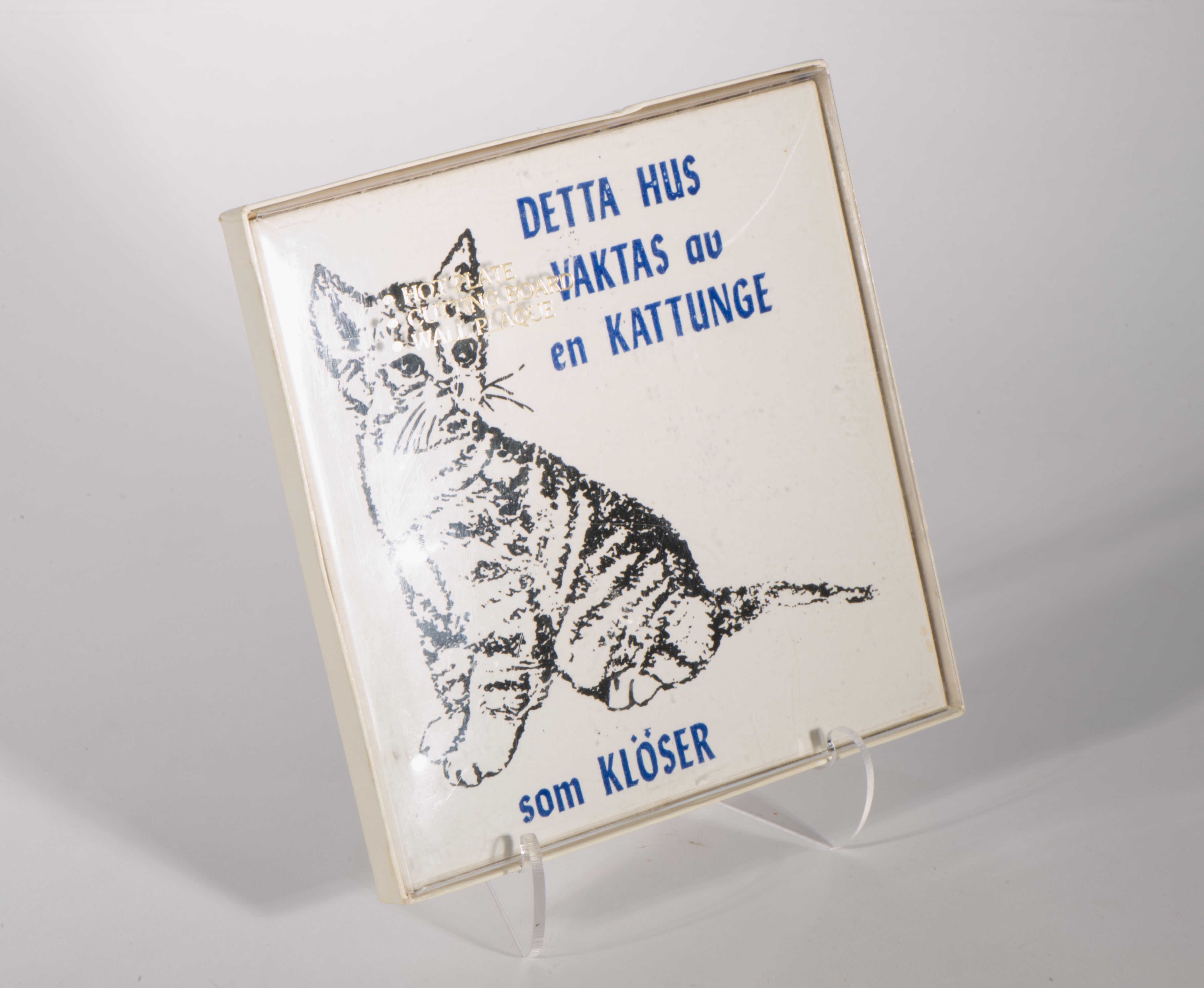 Plaque murale en tuiles The Modern Scandinavian Kitten, Suède, années 1960-1970 en vente 2