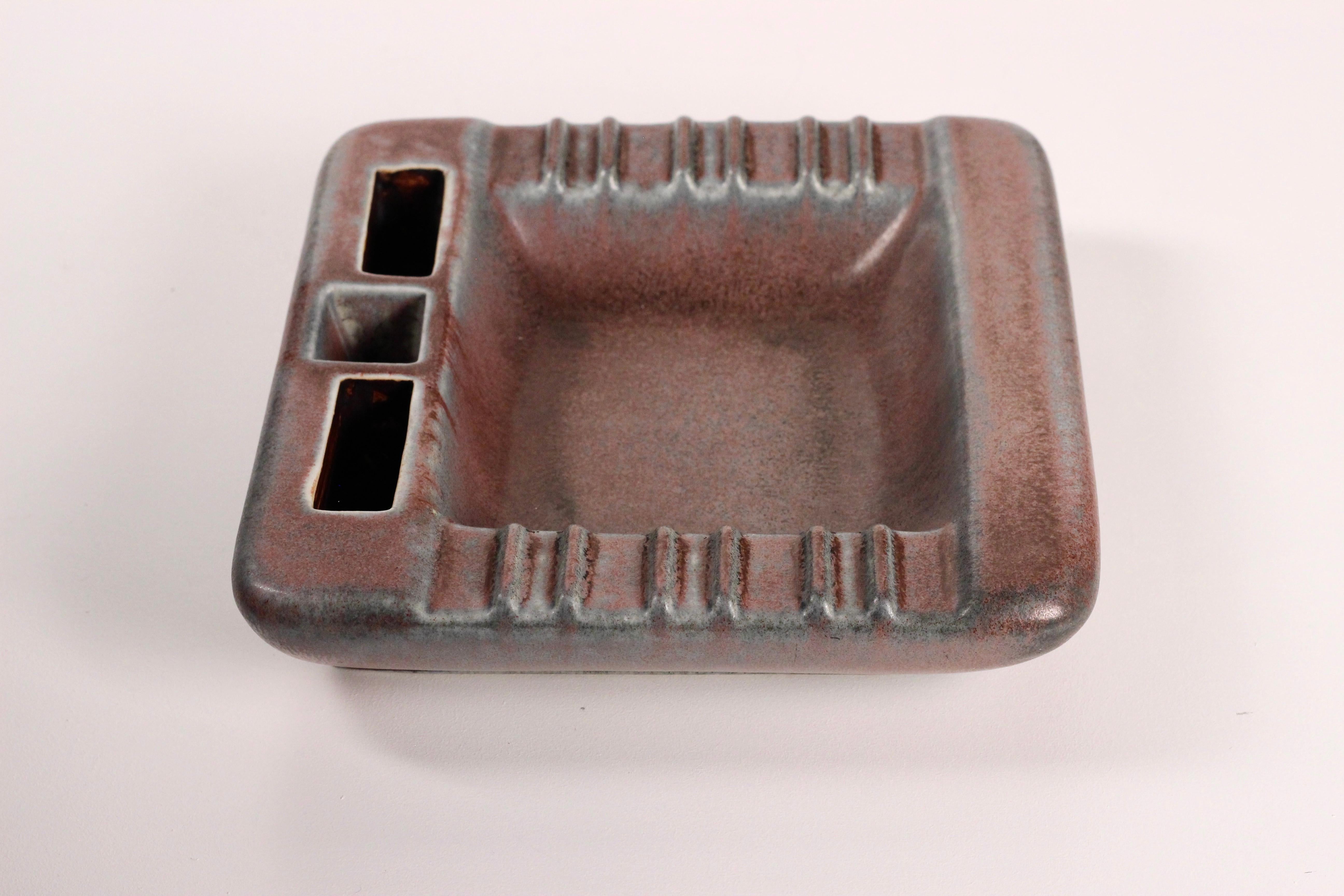 Cast  Scandinavian modern large ceramic ashtray by Gunnar Nylund for Rörstrand 1950’s For Sale