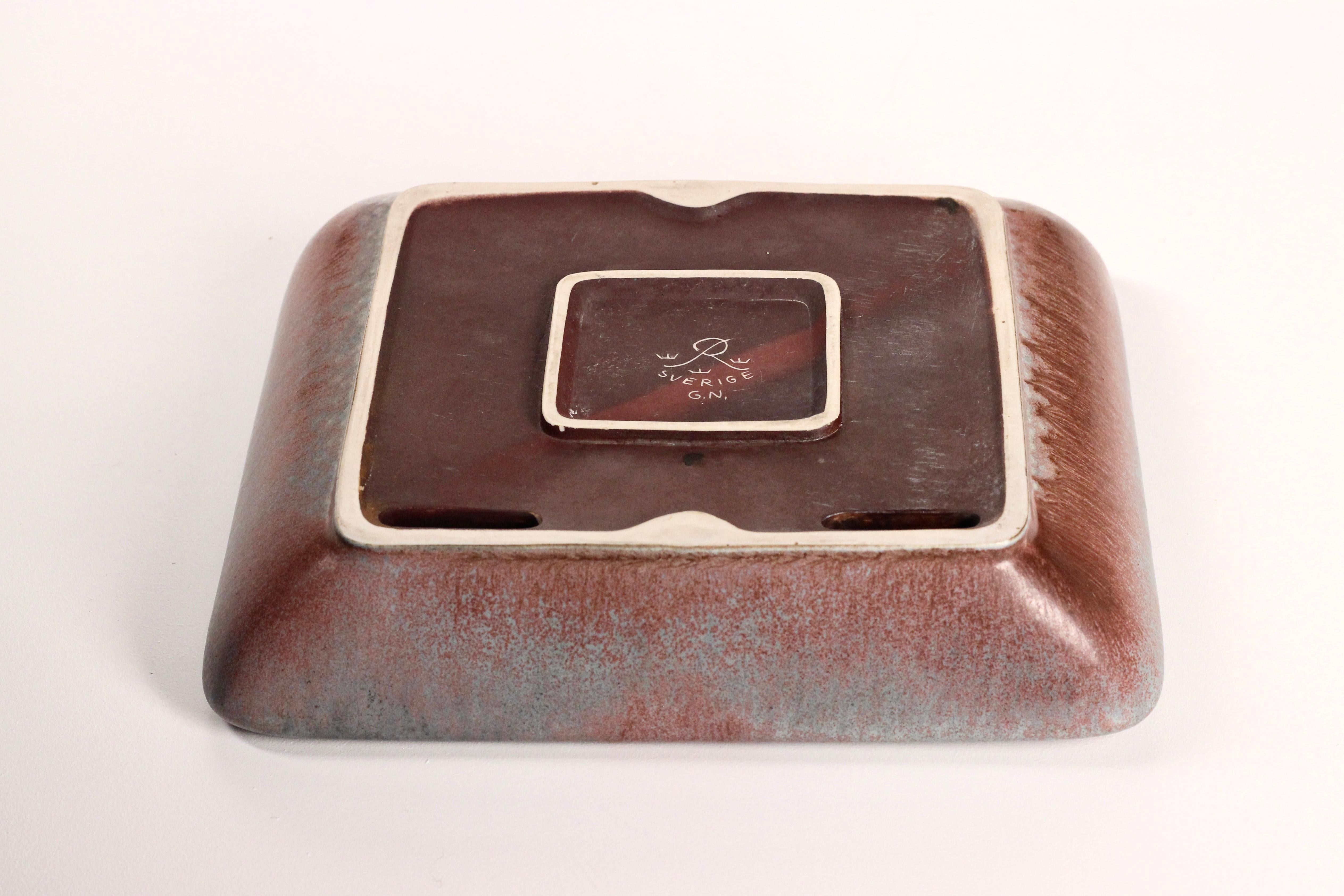 Mid-20th Century  Scandinavian modern large ceramic ashtray by Gunnar Nylund for Rörstrand 1950’s For Sale
