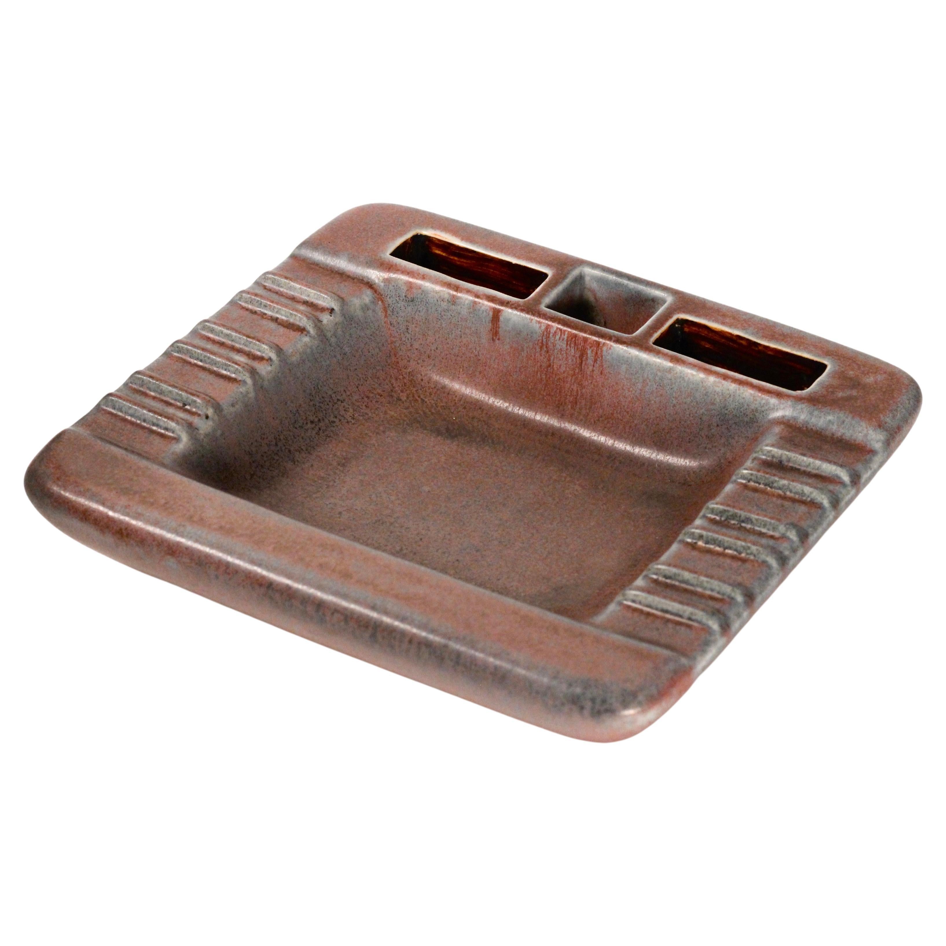  Scandinavian modern large ceramic ashtray by Gunnar Nylund for Rörstrand 1950’s For Sale
