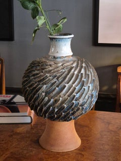 The Modern Scandinavian Large Ceramic / Stoneware Vase by Josef Simon, Sweden 1960s.