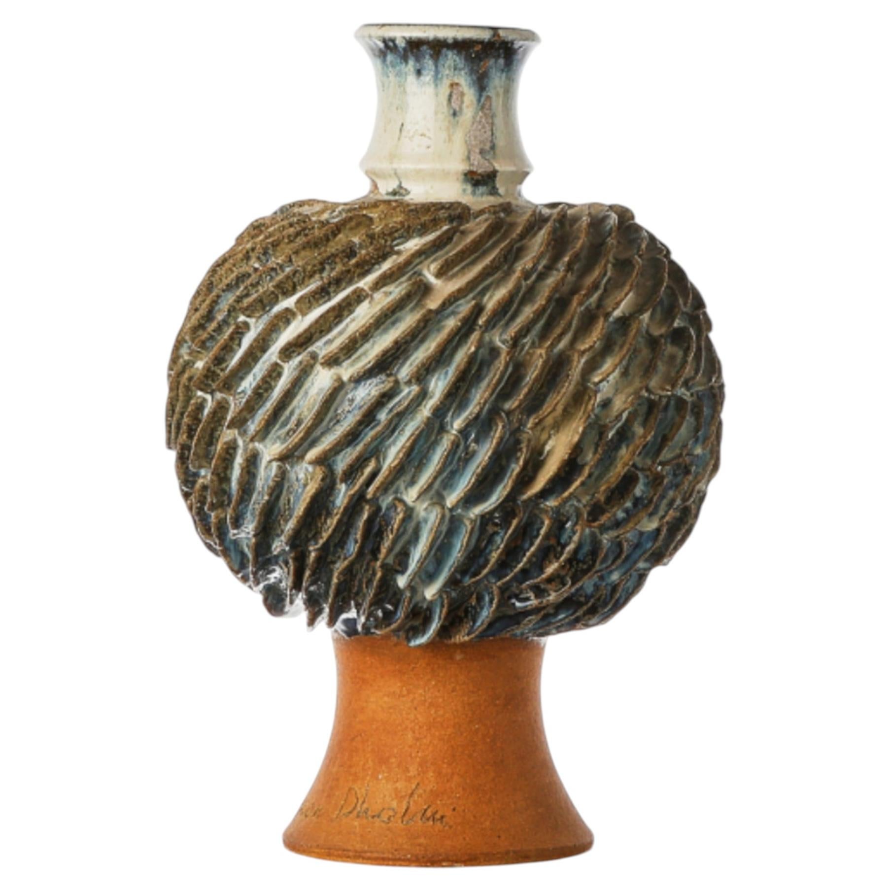 The Modern Scandinavian Large Ceramic / Stoneware Vase by Josef Simon, Sweden 1960s. en vente