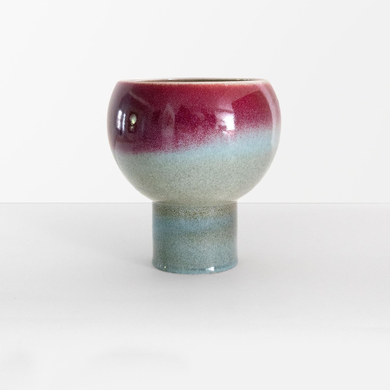 Moderne skandinavische große Keramikvase, „Pop“-Vasen aus Rörstrand, Schweden (20. Jahrhundert) im Angebot