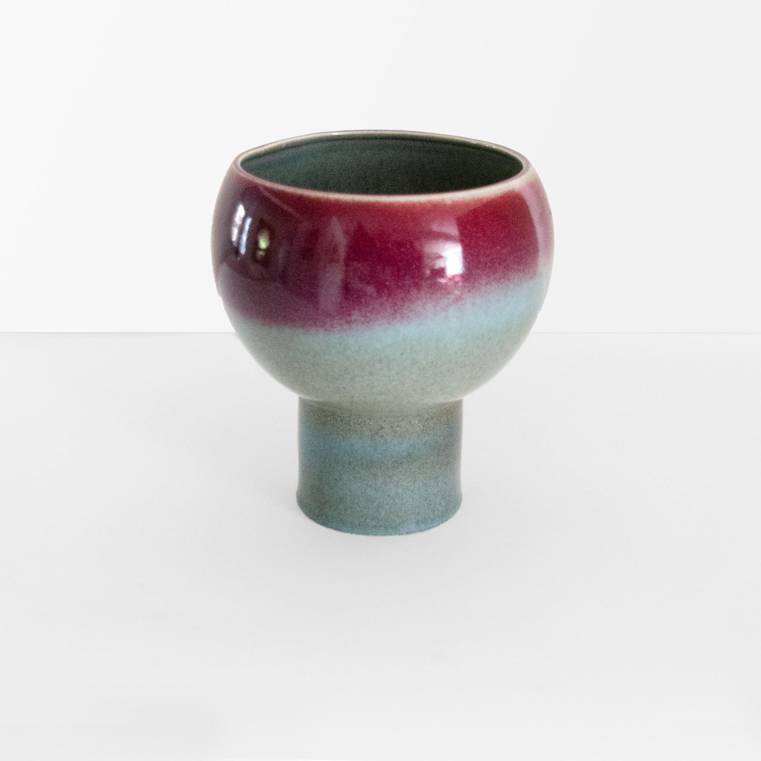 Moderne skandinavische große Keramikvase, „Pop“-Vasen aus Rörstrand, Schweden im Angebot 1