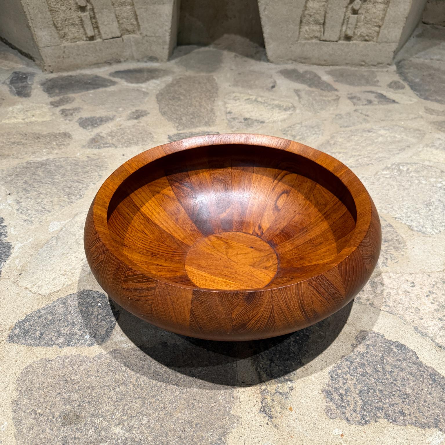 Scandinavian Modern Large Dansk Staved Teak Bowl Jens Quistgaard For Sale 1