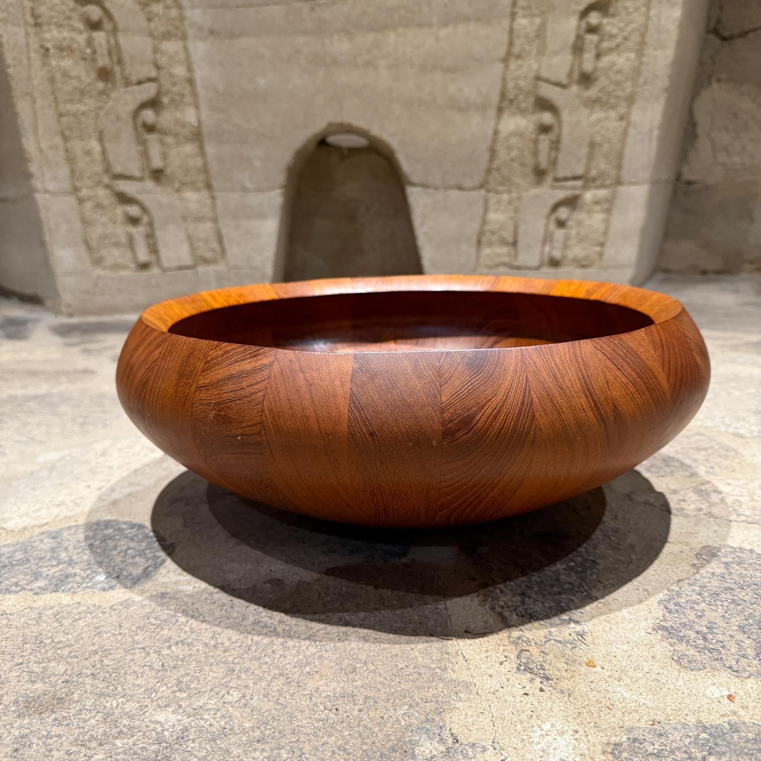 Scandinavian Modern Large Dansk Staved Teak Bowl Jens Quistgaard For Sale 3