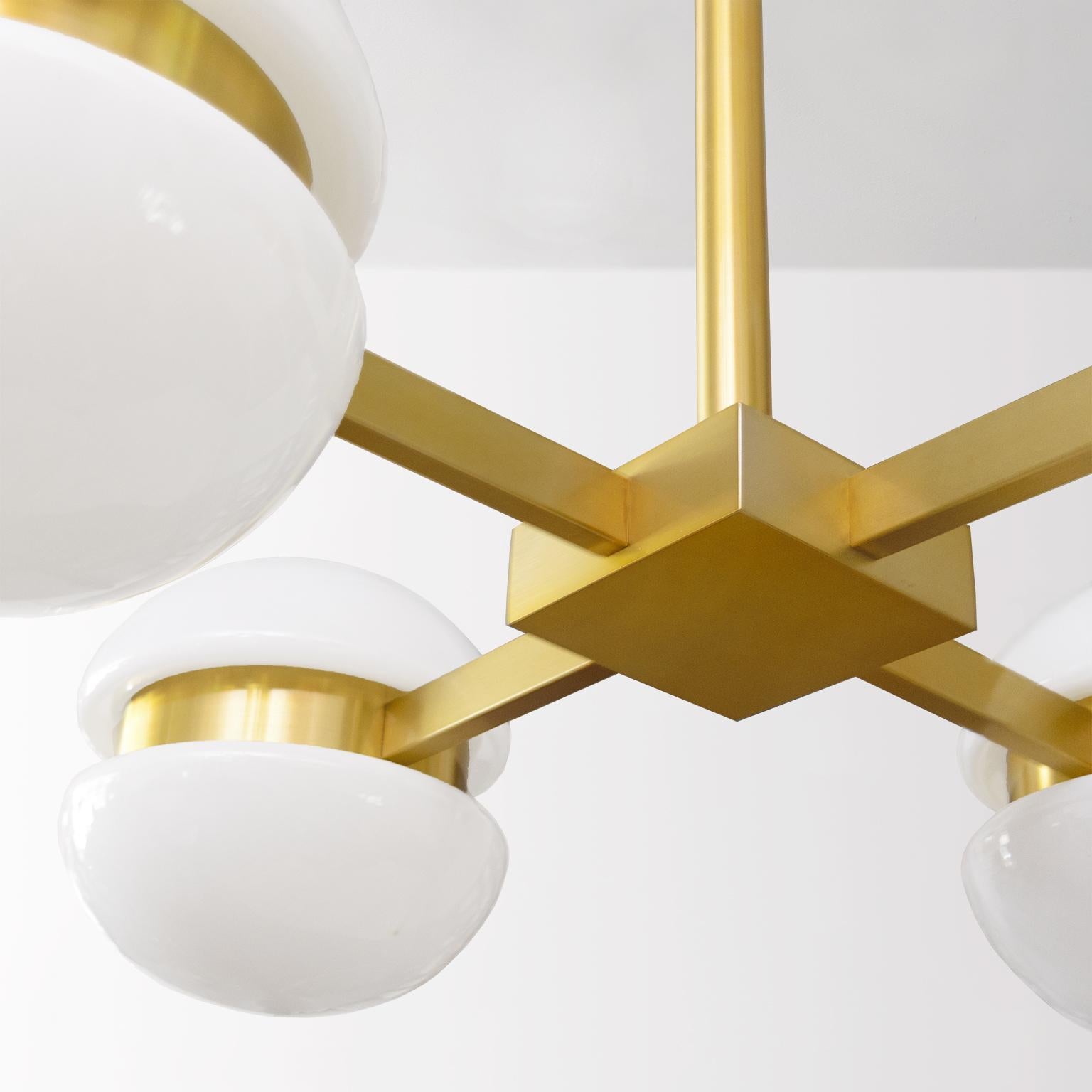 Scandinavian Modern Large, Heikki Turunen Finnish Chandelier, by Ker-Lux, 1970's In Good Condition In New York, NY