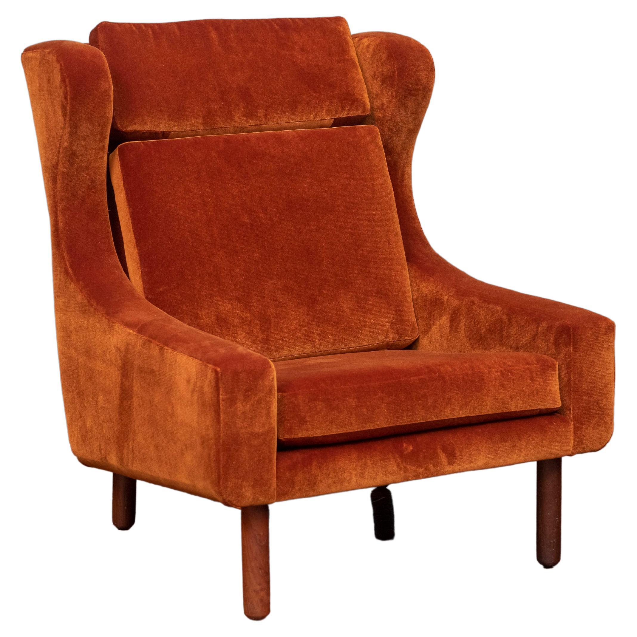 Scandinavian Modern Large Lounge Chair For Sale