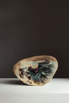 The Modern Scandinavian Large Stoneware Dish by Conny Walther Own Studio, années 1960