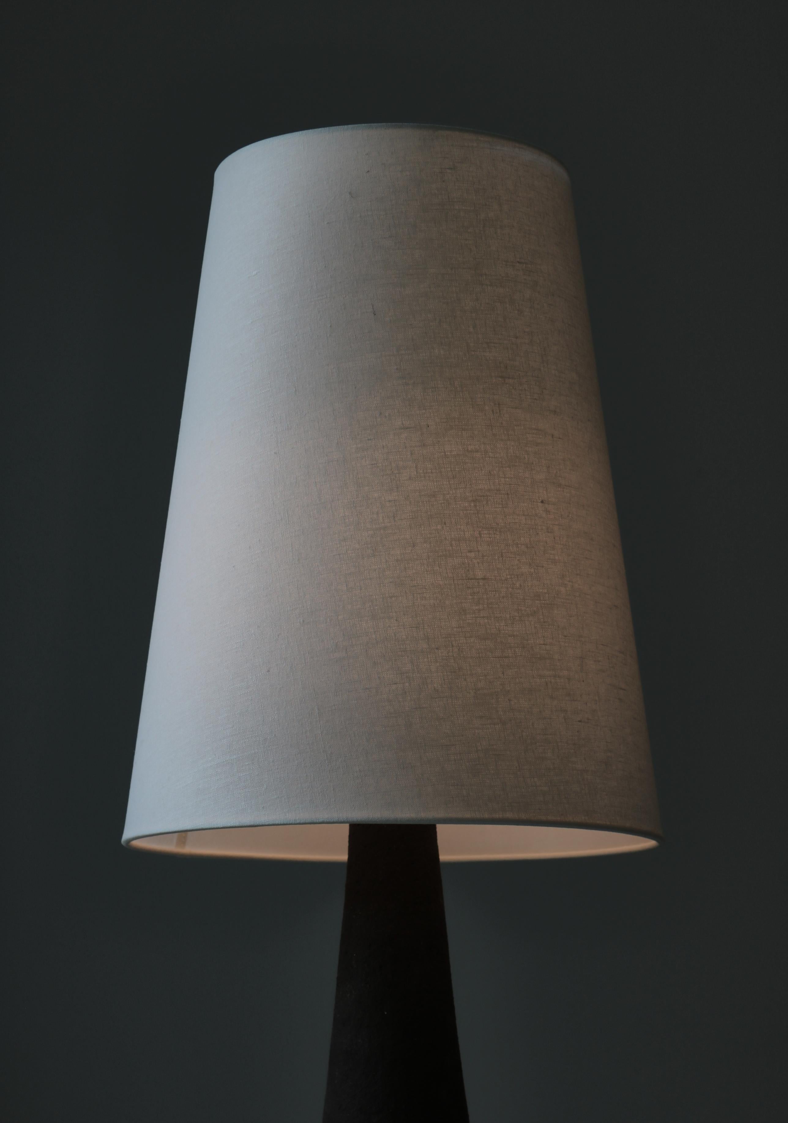 Scandinavian Modern Large Stoneware Table Lamp by Henri Keramik, Denmark, 1960s For Sale 3