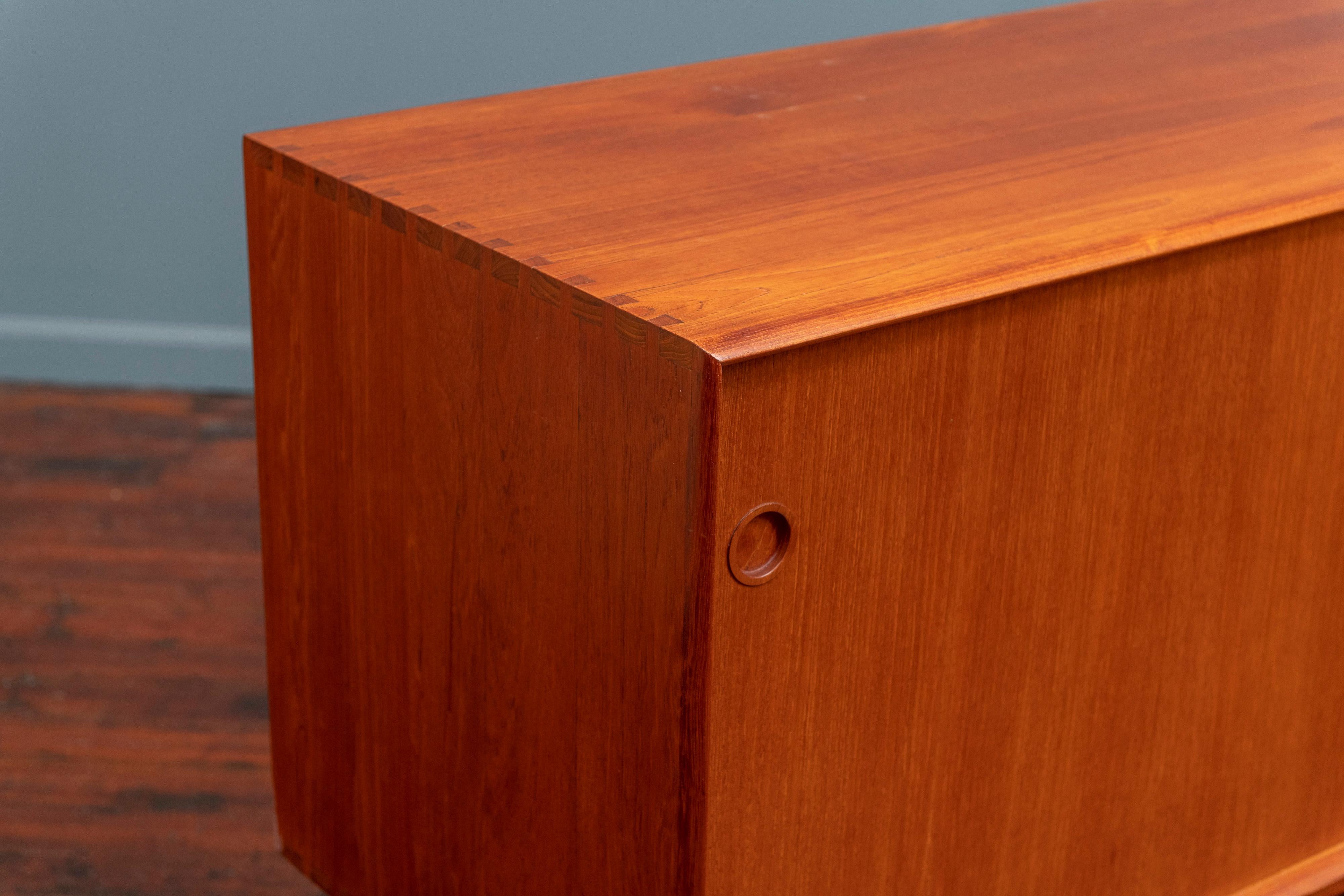 Scandinavian Modern Large Teak Credenza 3