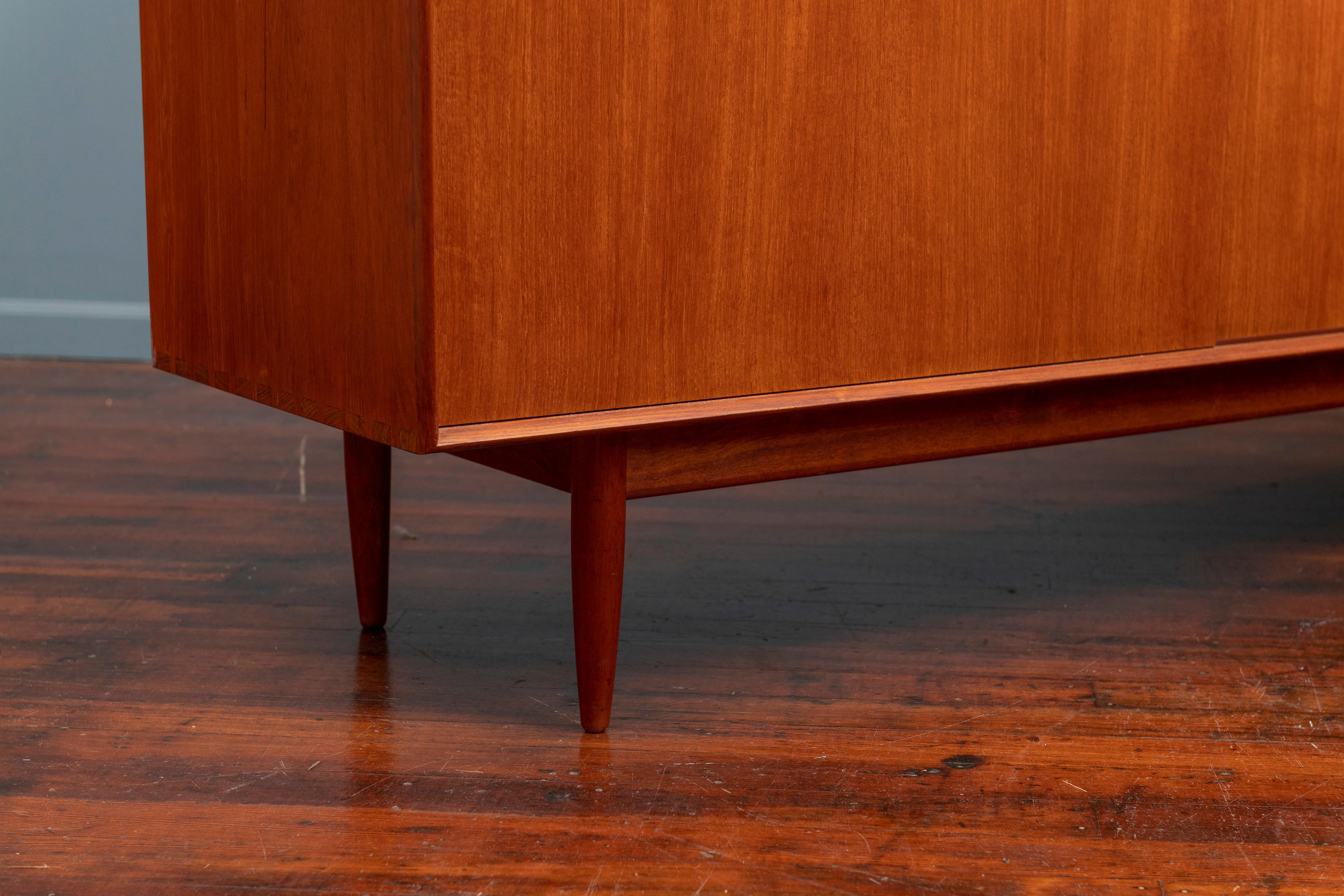 Scandinavian Modern Large Teak Credenza 4