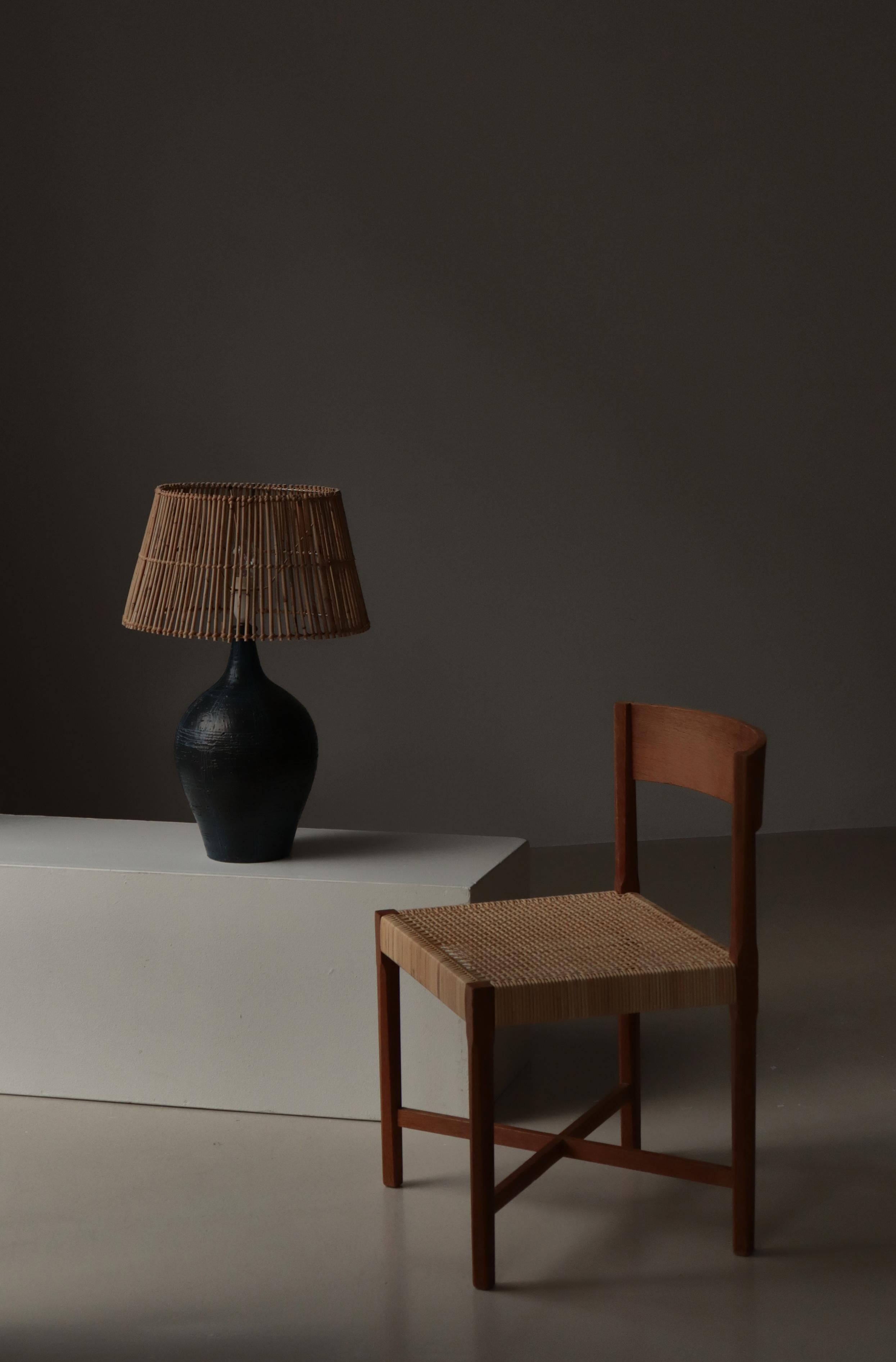 Scandinavian Modern Large Unique Stoneware Lamp by Sejer Keramik, Denmark, 1960s For Sale 8