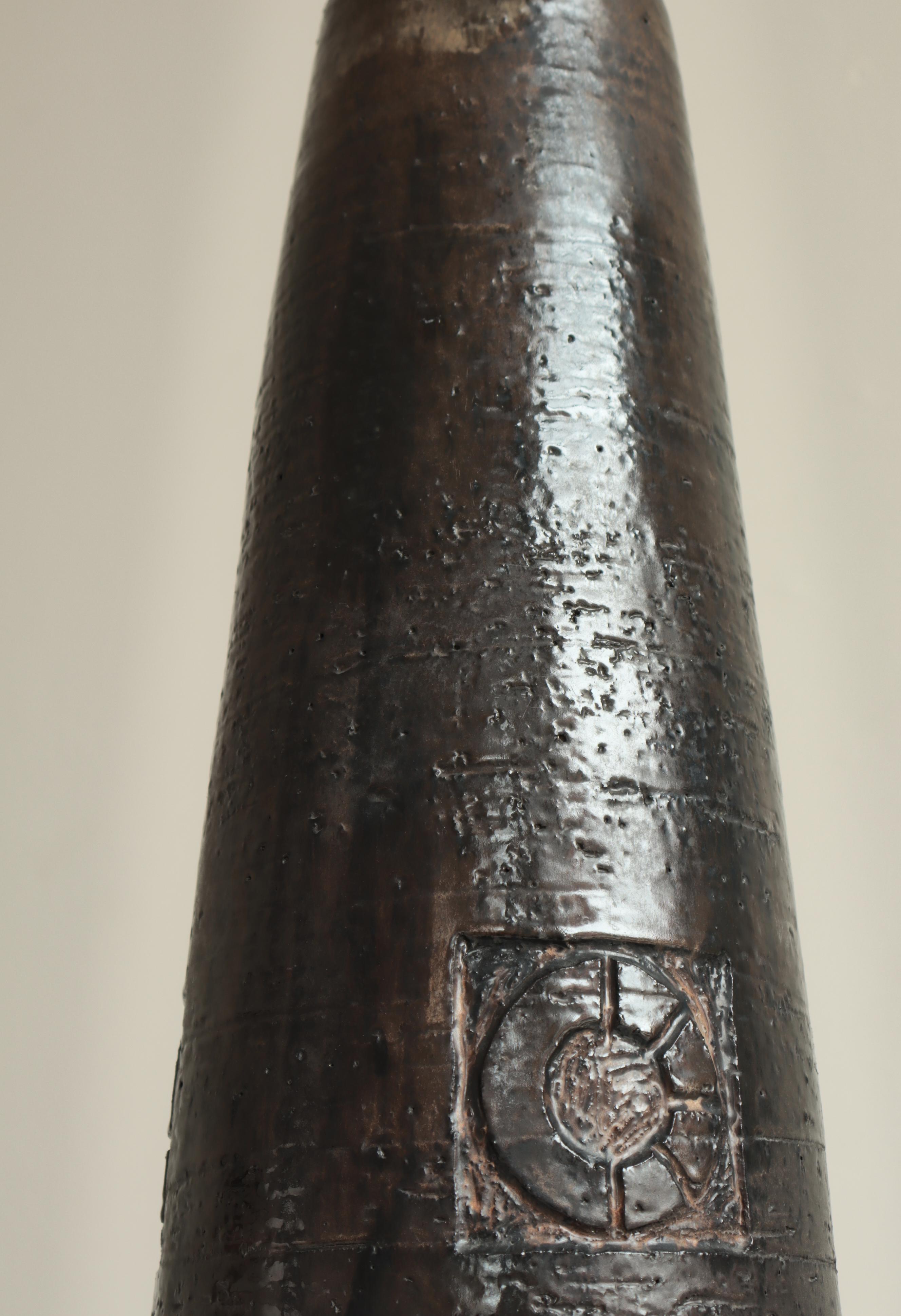 Grès The Modern Scandinavian Large Unique Stoneware Lamp by Sejer Keramik, Denmark, 1960s en vente