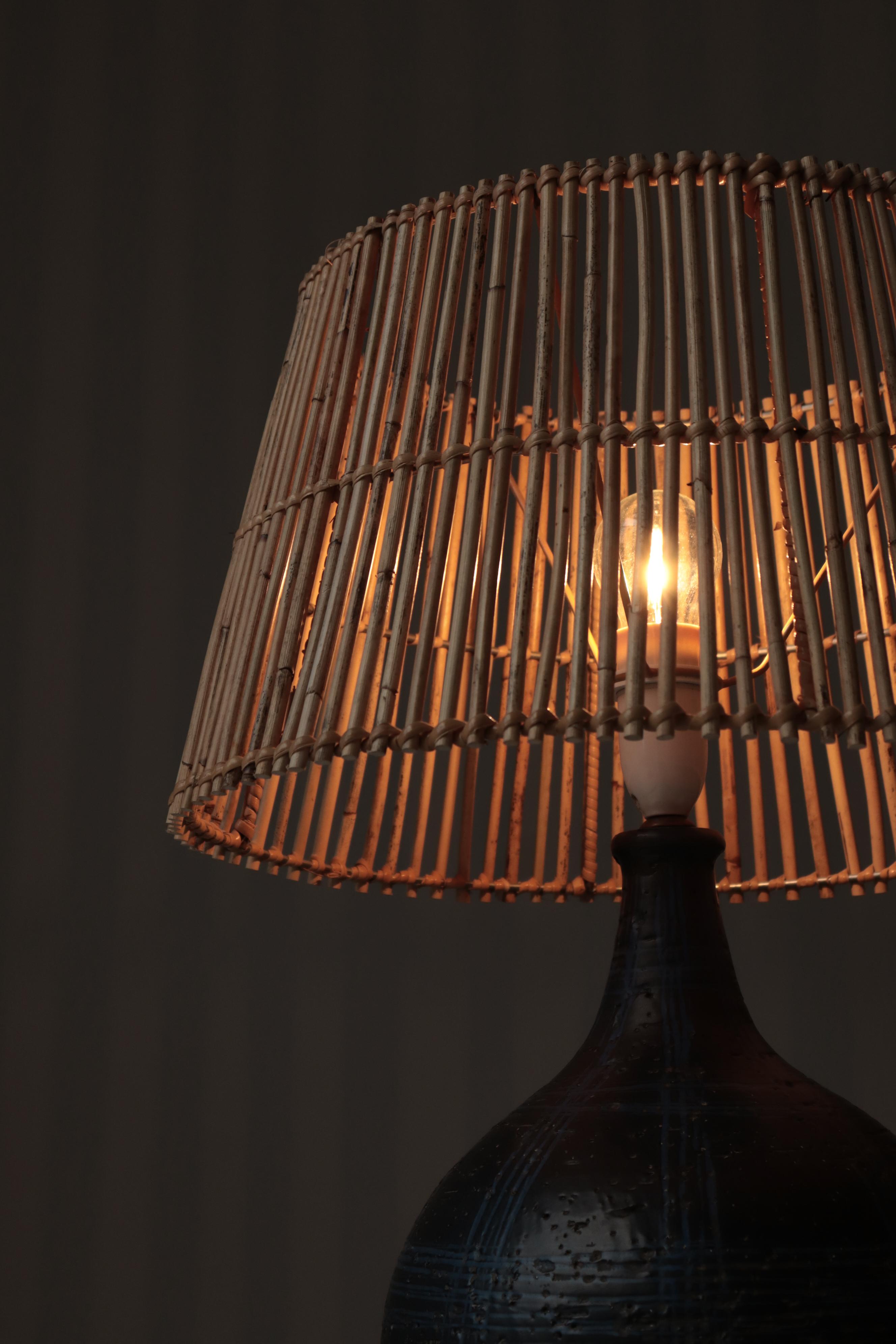 Scandinavian Modern Large Unique Stoneware Lamp by Sejer Keramik, Denmark, 1960s For Sale 2