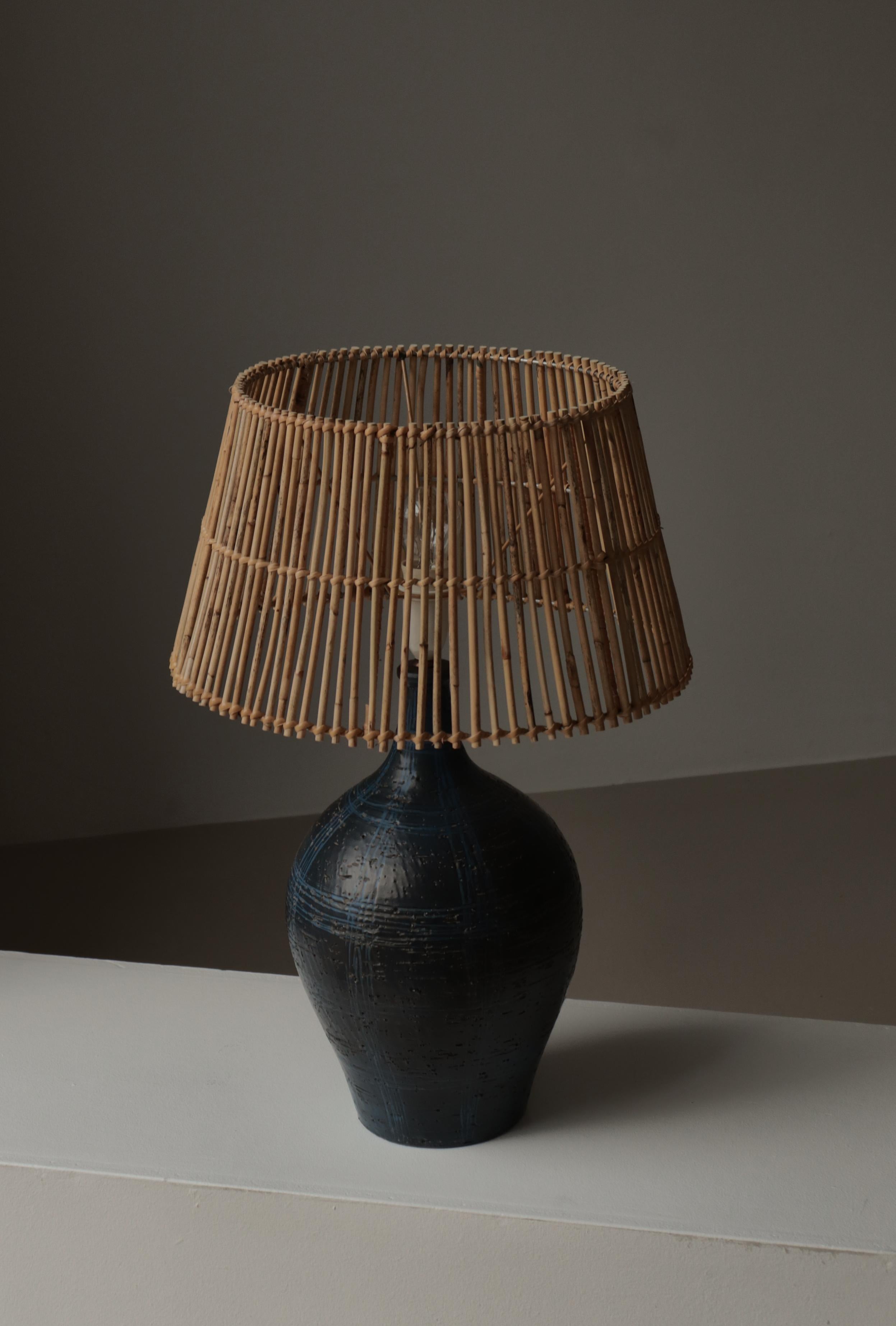 Scandinavian Modern Large Unique Stoneware Lamp by Sejer Keramik, Denmark, 1960s For Sale 4