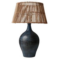 Scandinavian Modern Large Unique Stoneware Lamp by Sejer Keramik, Denmark, 1960s