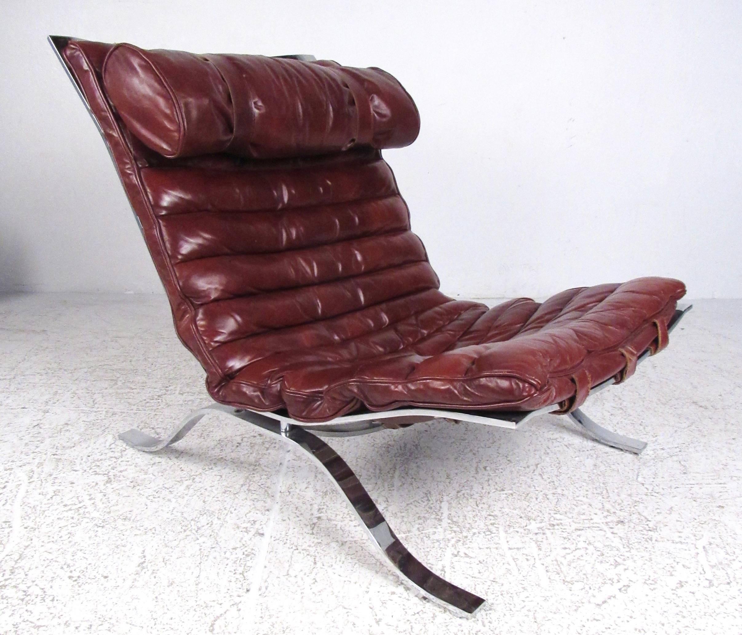 Swedish Mid-Century Leather 