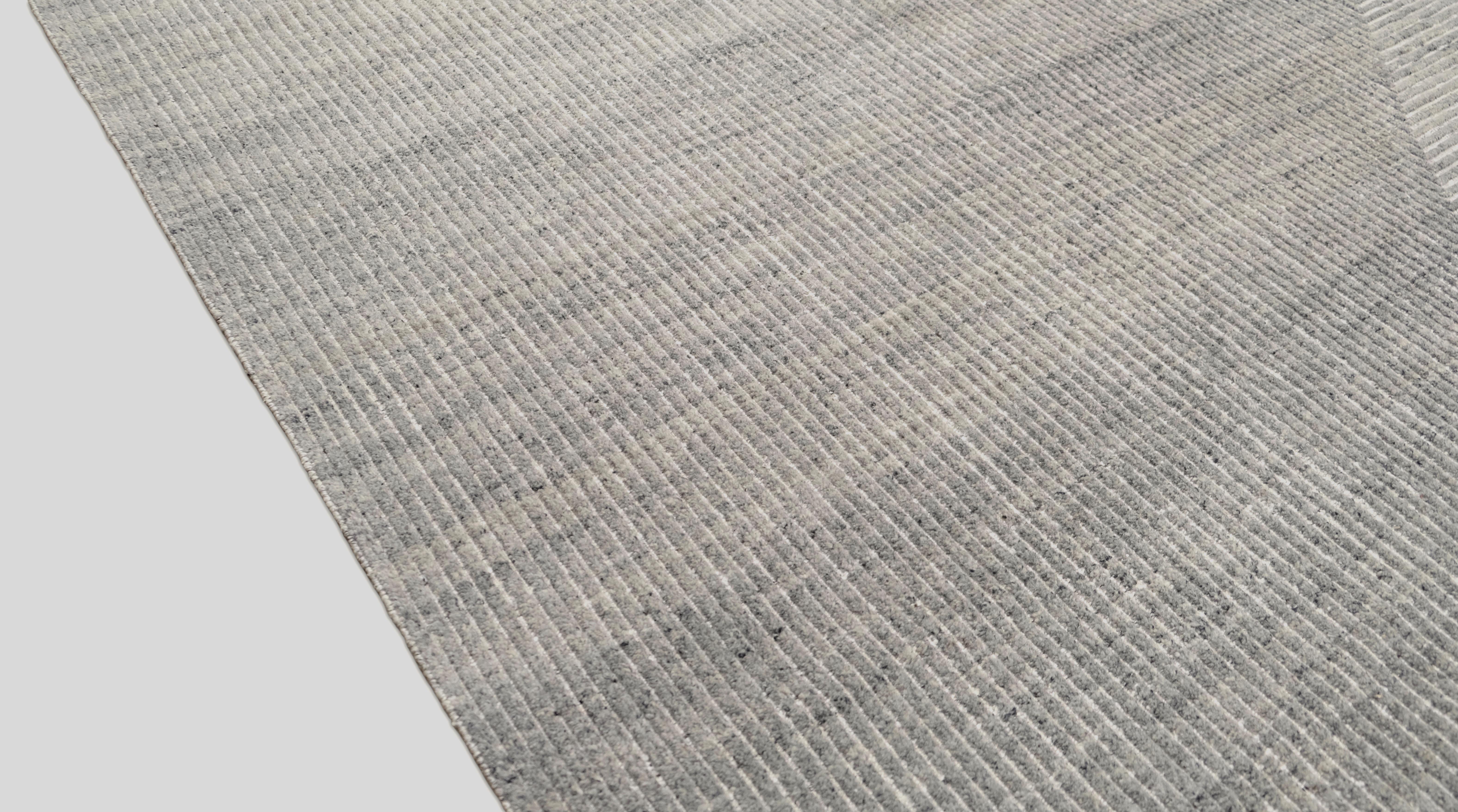 Scandinave moderne Tapis scandinave moderne gris clair 11'10''x15'8'' en vente