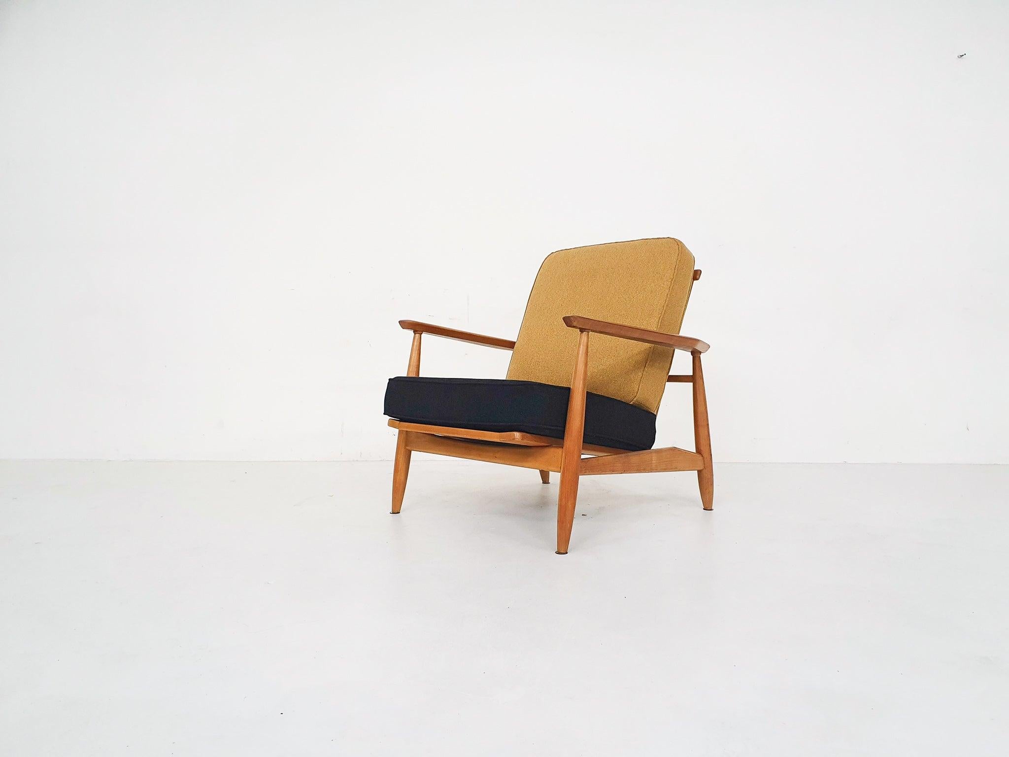 Mid-Century Modern Scandinavian Modern Lounge Chair Attributed Alf Svensson, 1960s