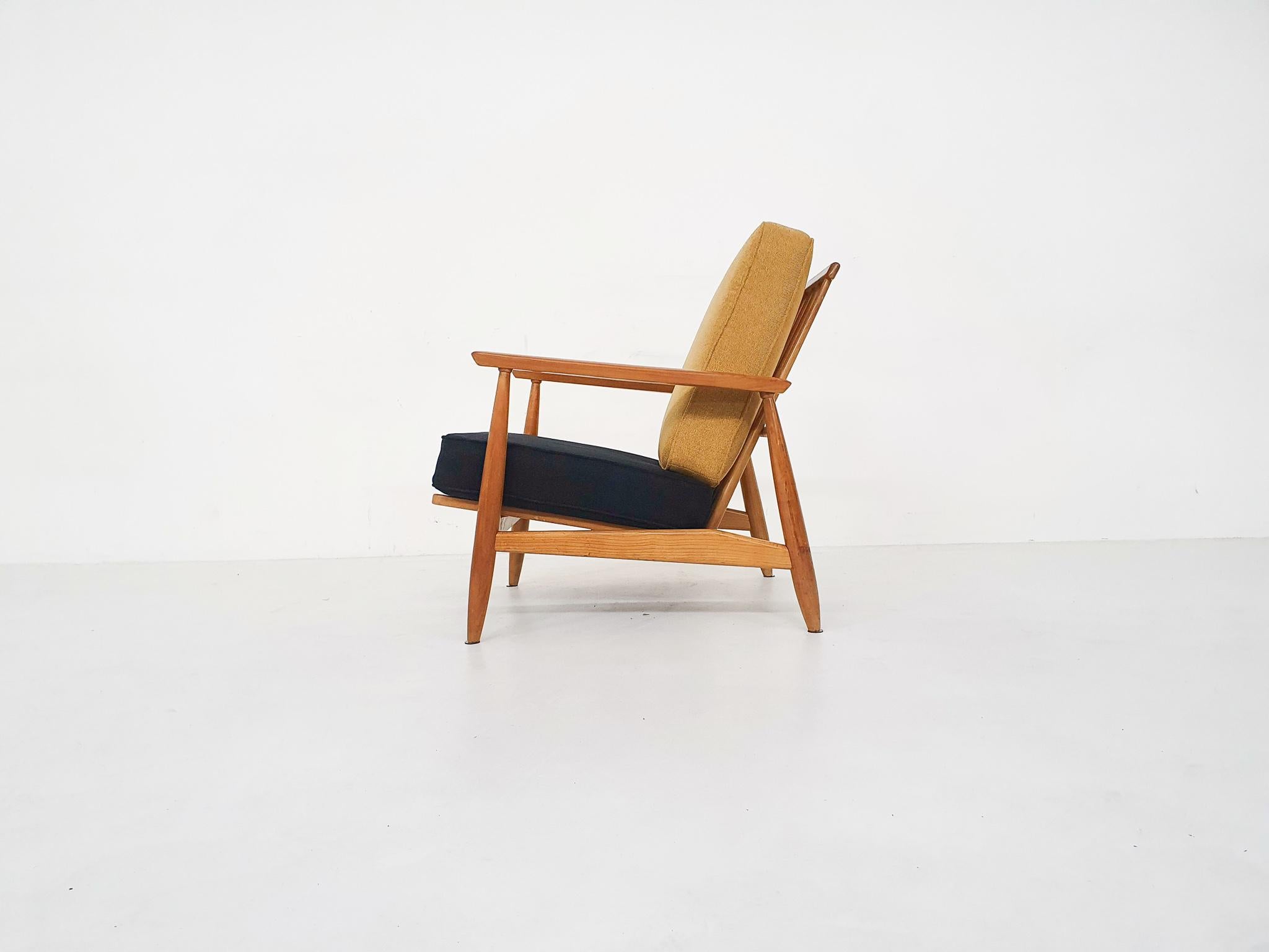 Scandinavian Modern Lounge Chair Attributed Alf Svensson, 1960s In Good Condition In Amsterdam, NL
