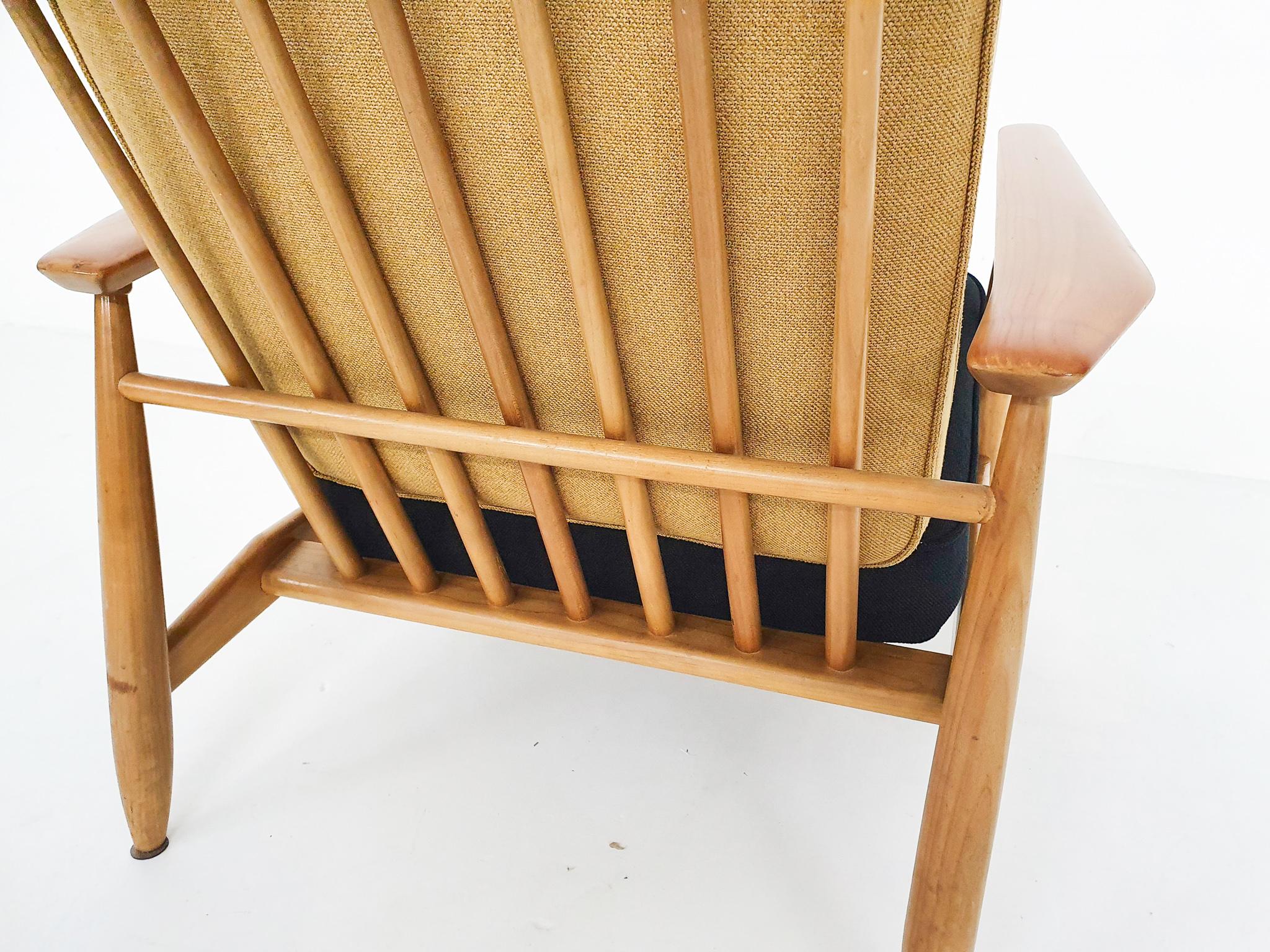 Scandinavian Modern Lounge Chair Attributed Alf Svensson, 1960s 2