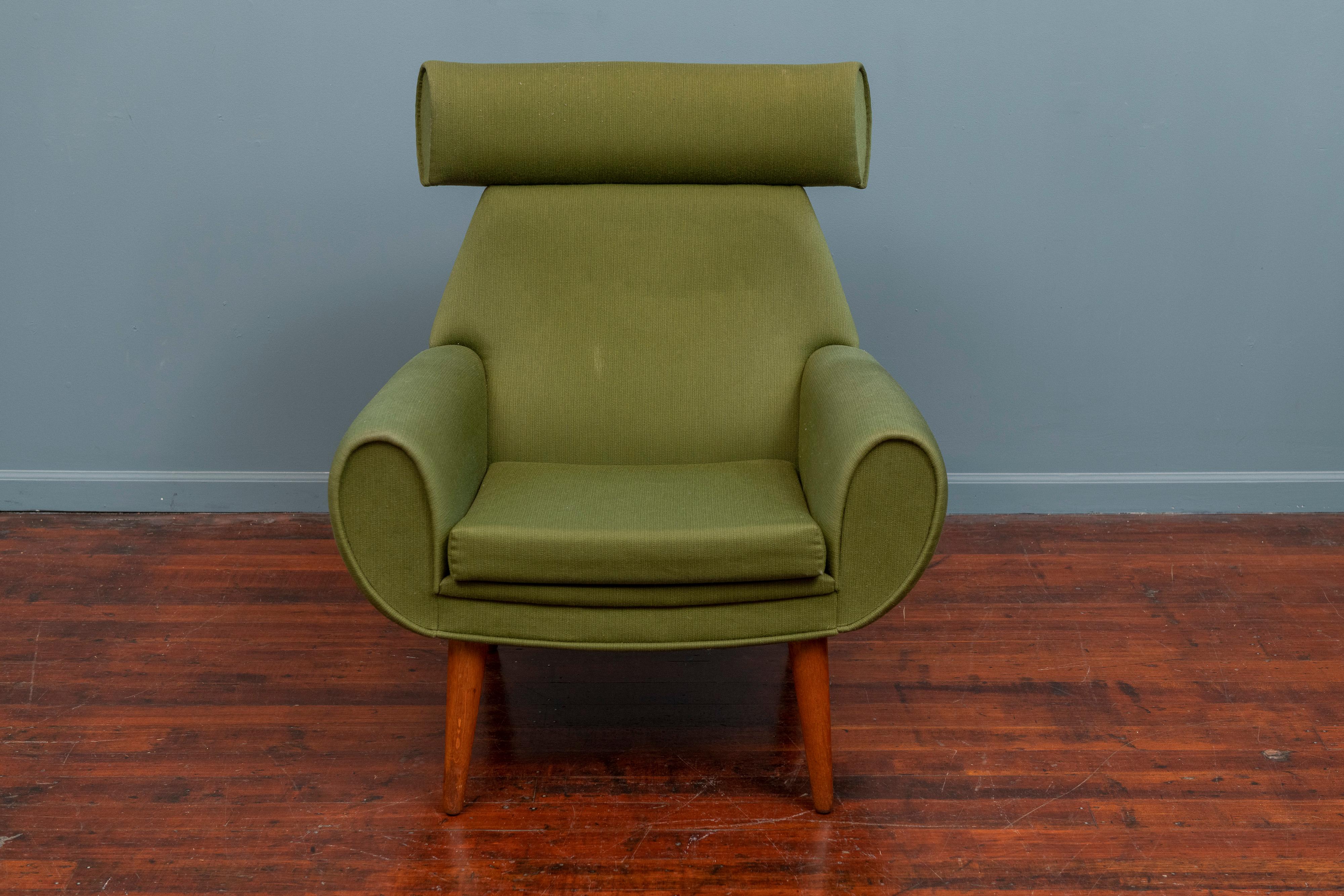Danish Scandinavian Modern Lounge Chair by Kurt Ostervig
