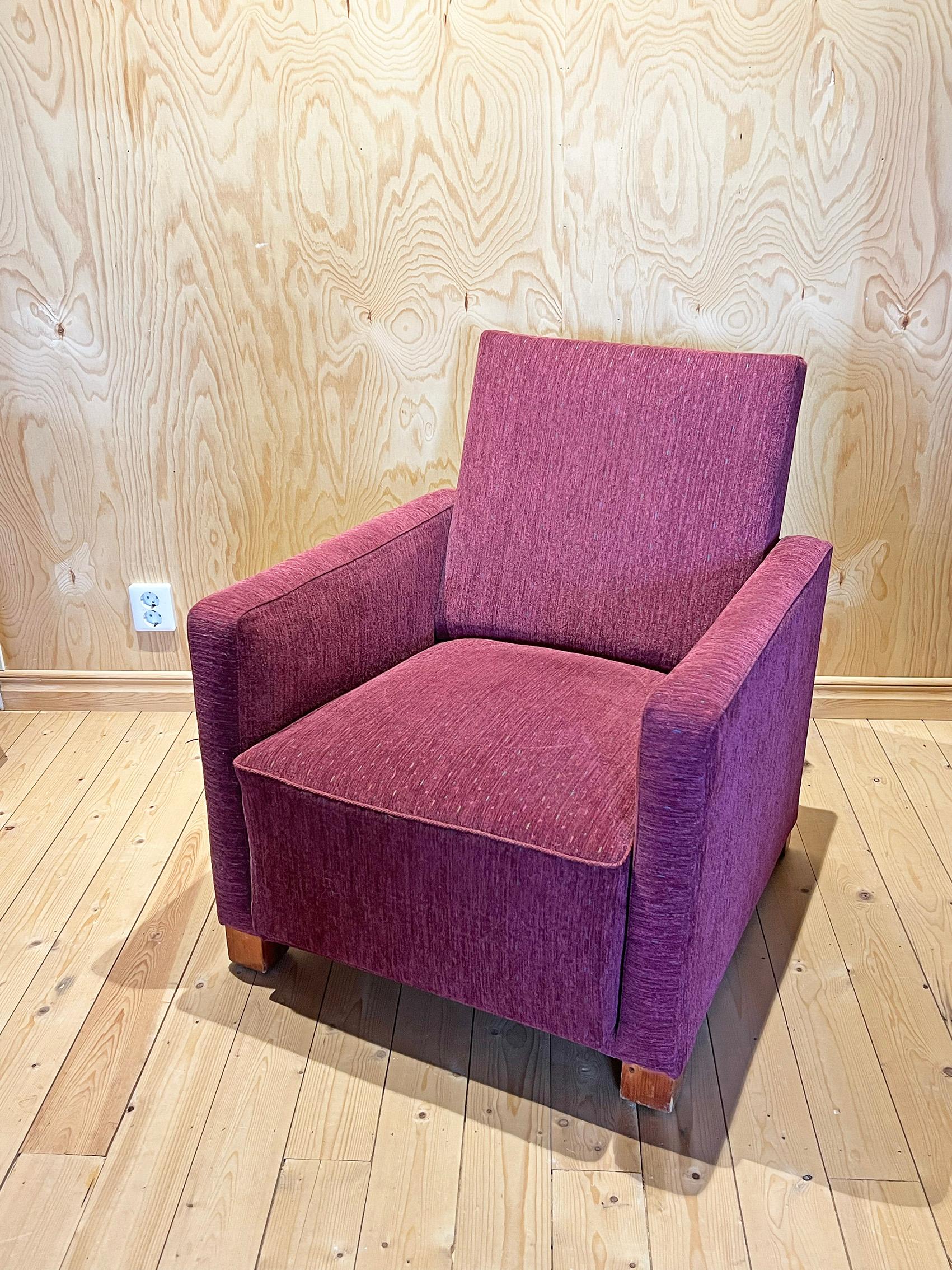 Silla de salón moderna escandinava ca 1930's en venta 1