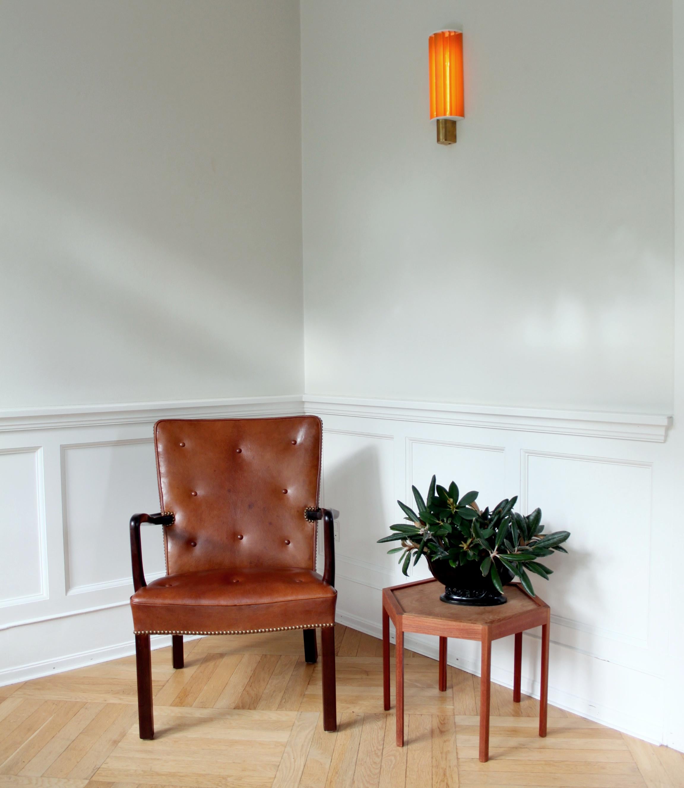 Chaise longue The Moderns, Jacob Kjær, acajou et cuir Niger en vente 1
