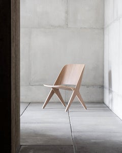 Sedia da salotto moderna scandinava 'Lavitta' di Poiat, Oak