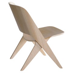 Scandinavian Modern Lounge Chair 'Lavitta' by Poiat, Oak