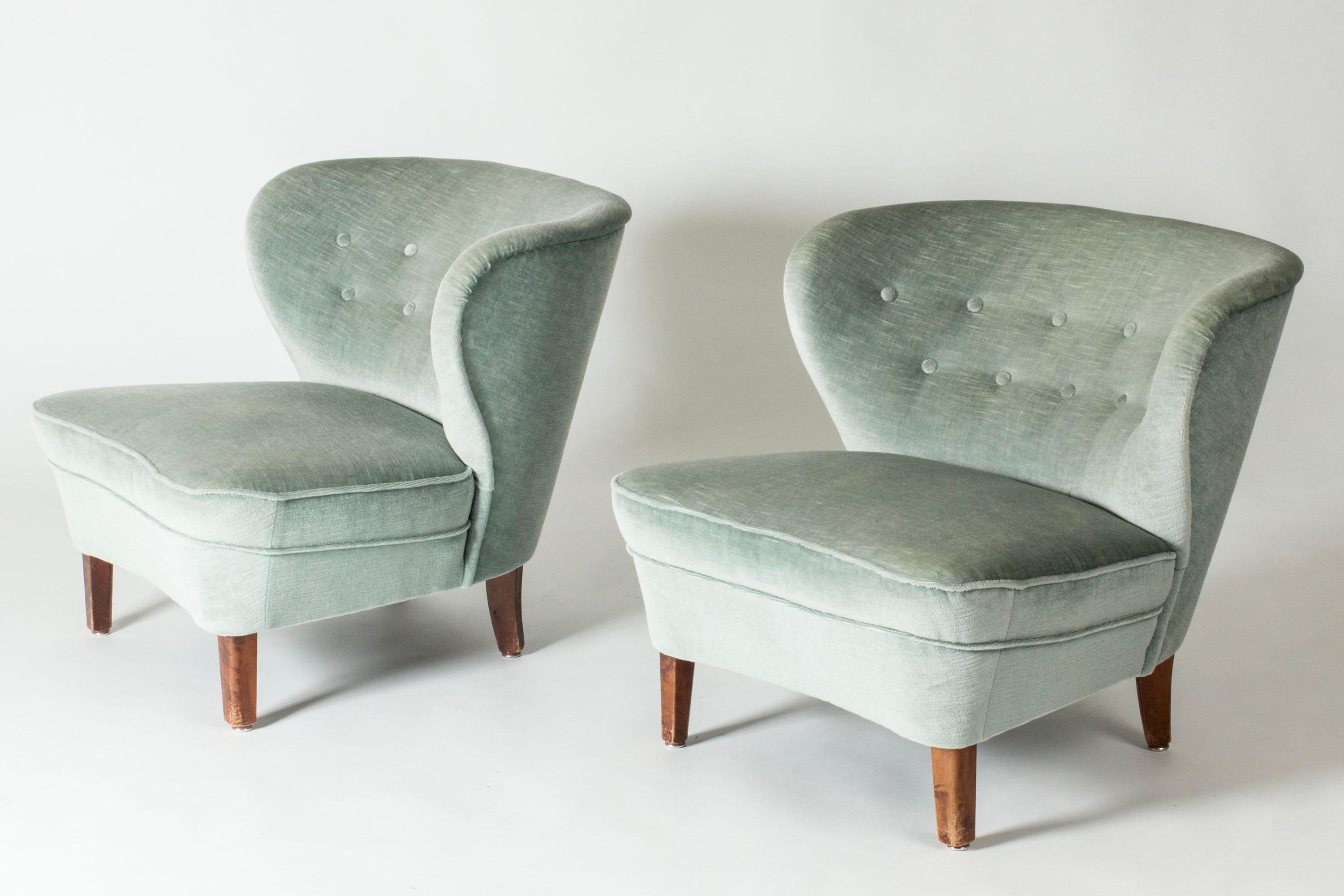 Scandinavian Modern Lounge Chairs by Gösta Jonsson, Sweden, 1950s im Angebot 2